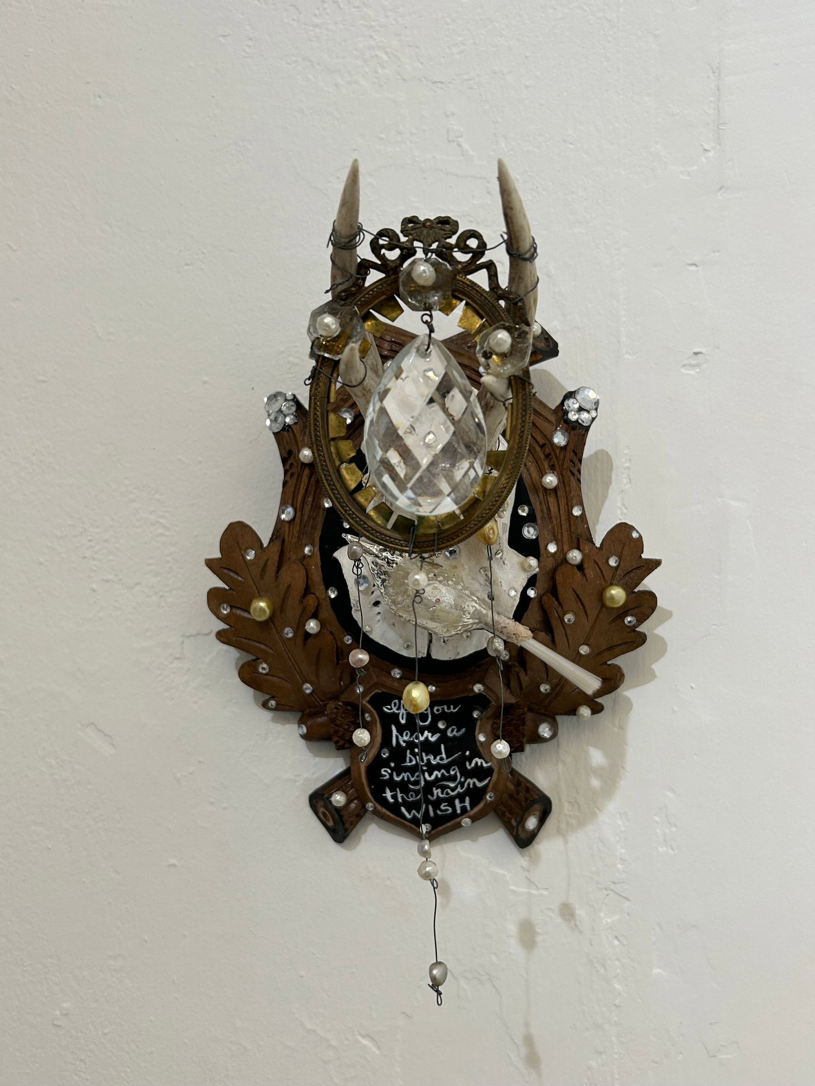 Black Forest Deer Skull Wall Sculpture - 5