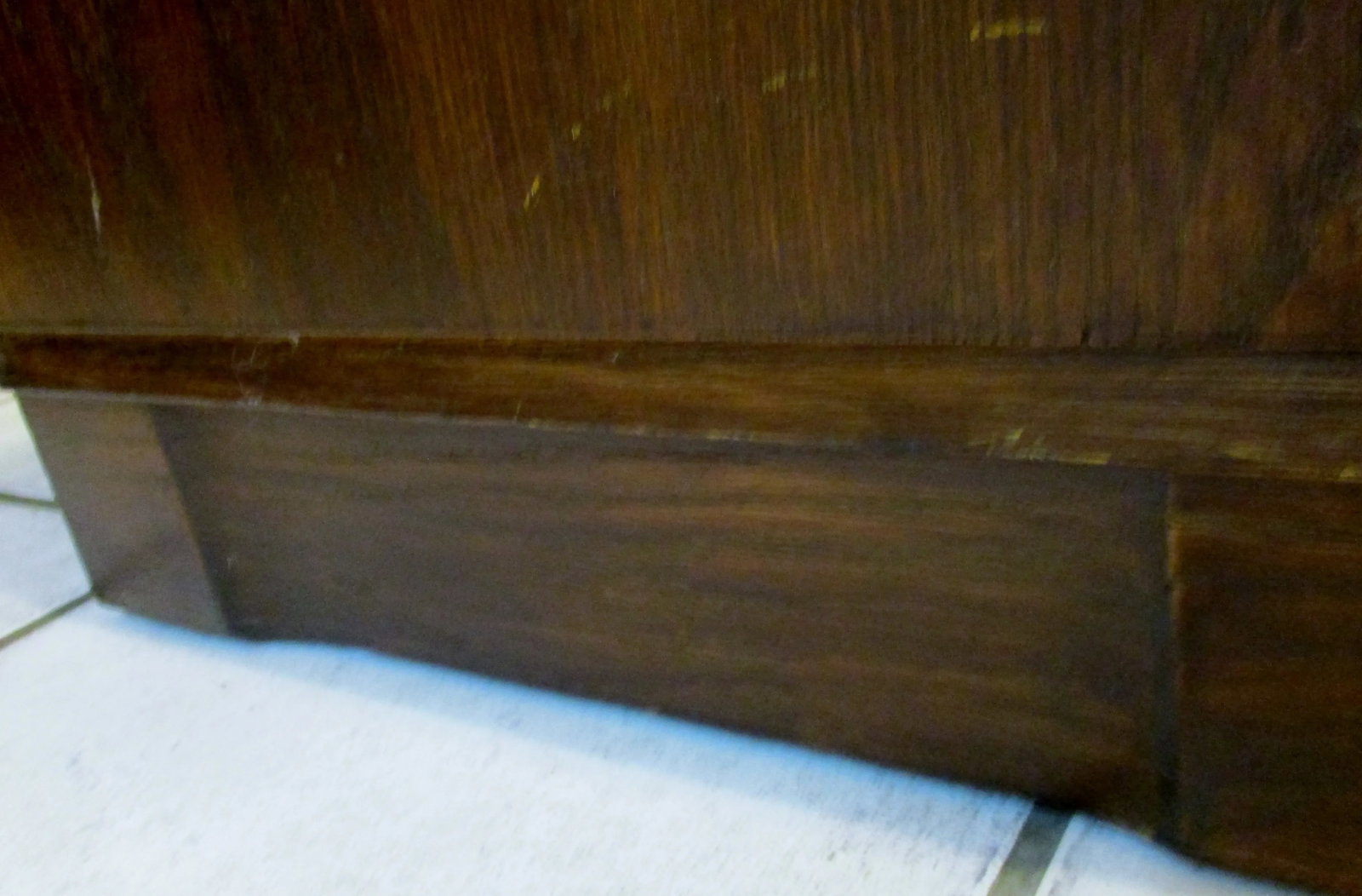 1950s Robsjohn-Gibbings Style Mid-Century Modern Walnut 3-Drawer Nightstand - 12