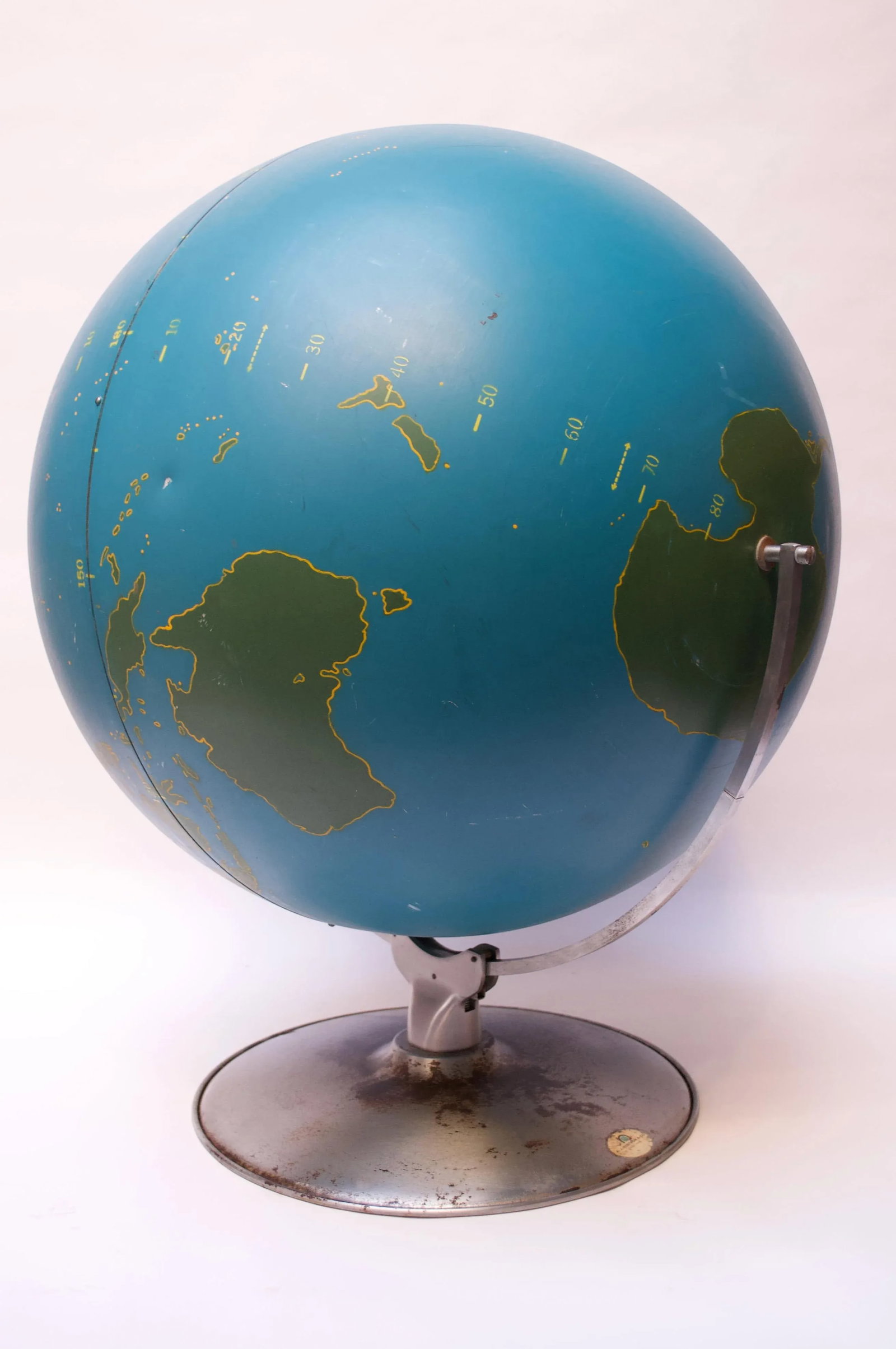Large-Scale Vintage Military Globe / Activity Globe by a.j. Nystrom - 3