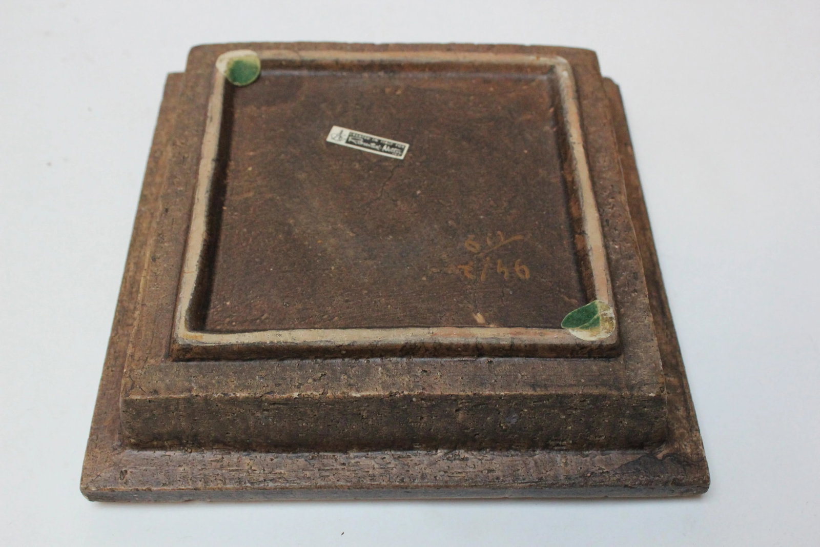 Italian Modern Ceramic Ashtray With Diamond Motif Designed by Aldo Londi for Bitossi - 7