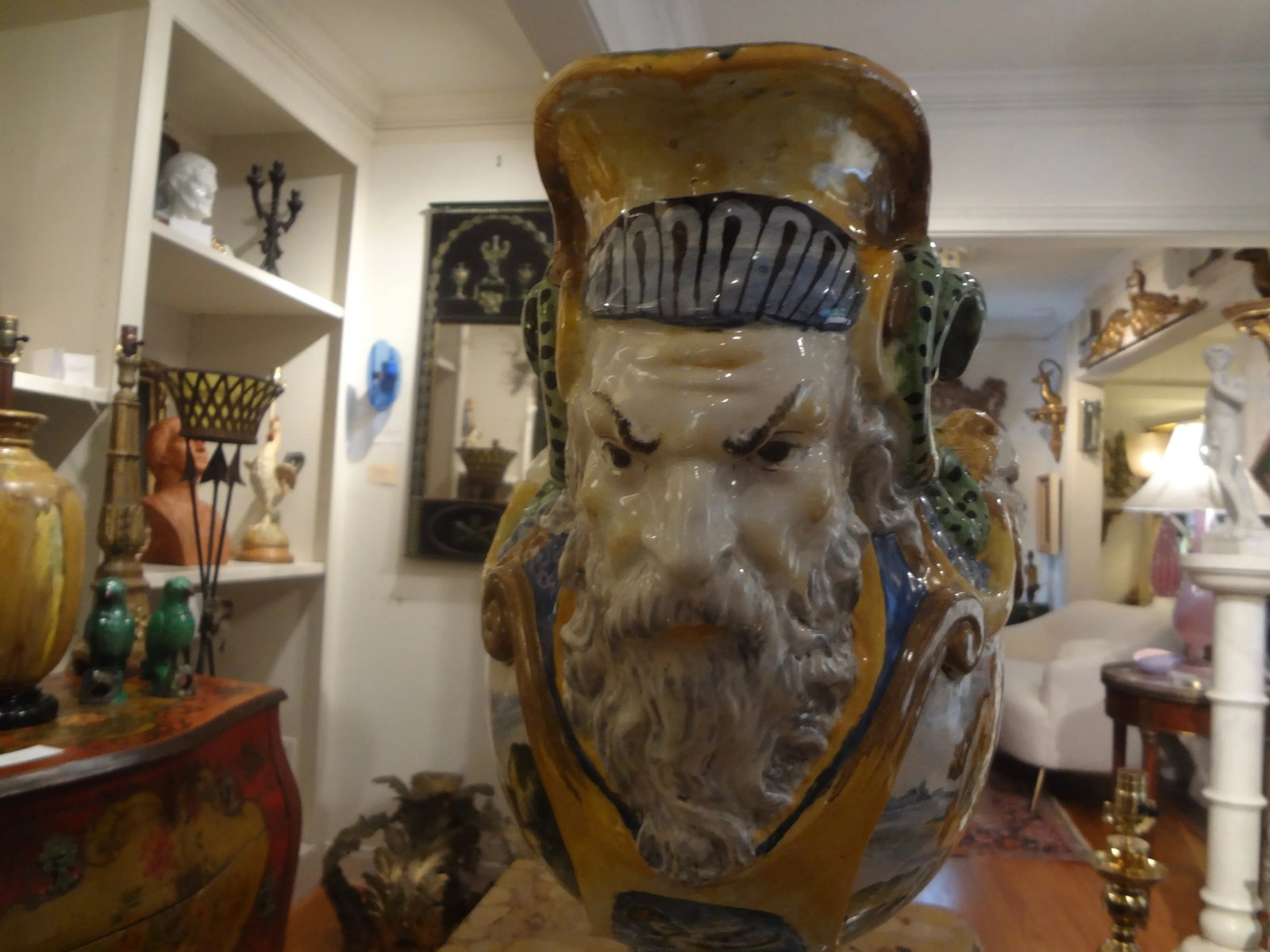 Early 20th Century Italian Majolica Urn - 6