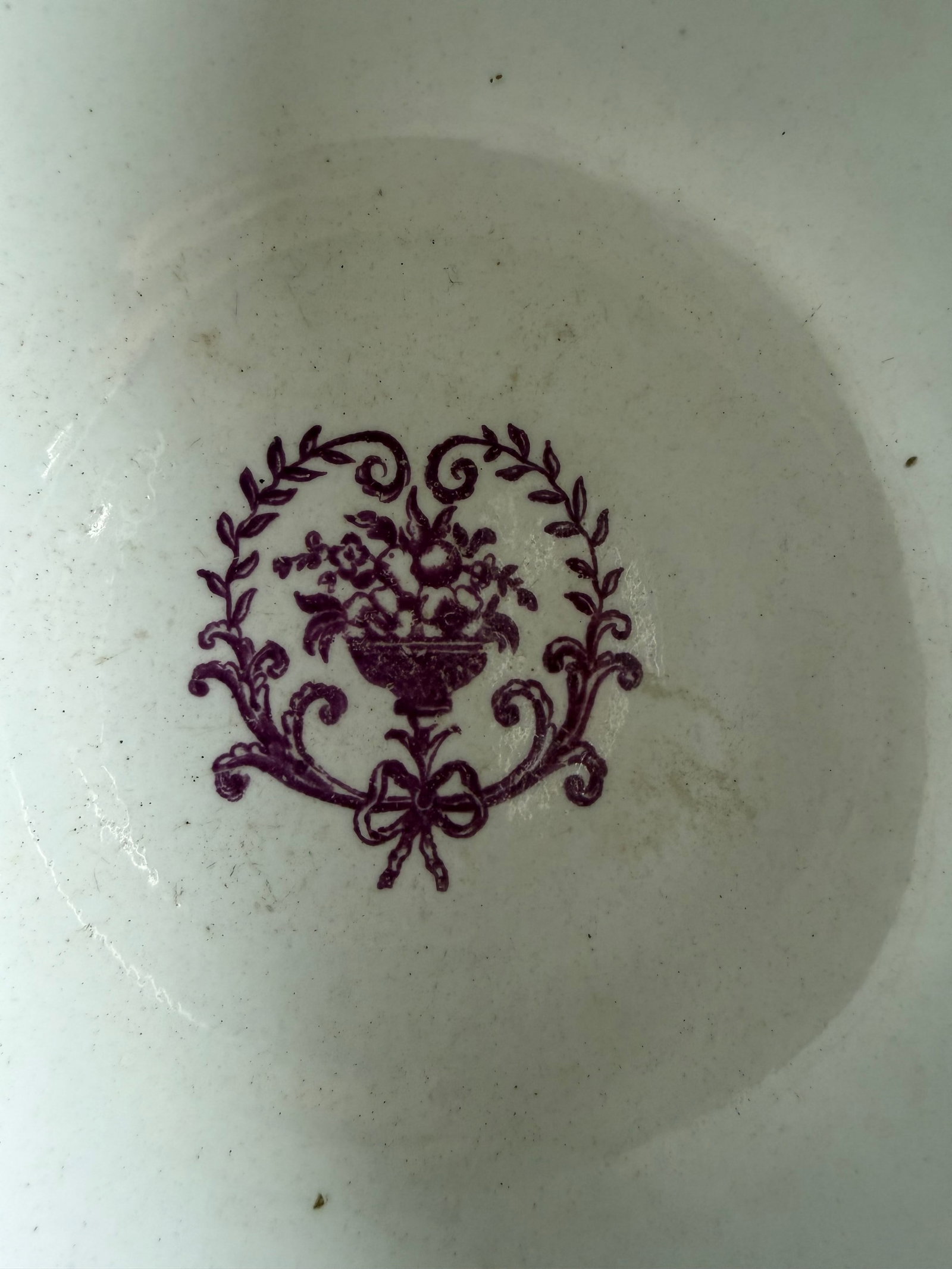 Rare Antique Pink Lustre and Bat Printed Pearlware Waste Bowl, Attributed to Thomas Wolfe, Circa 180 - 7