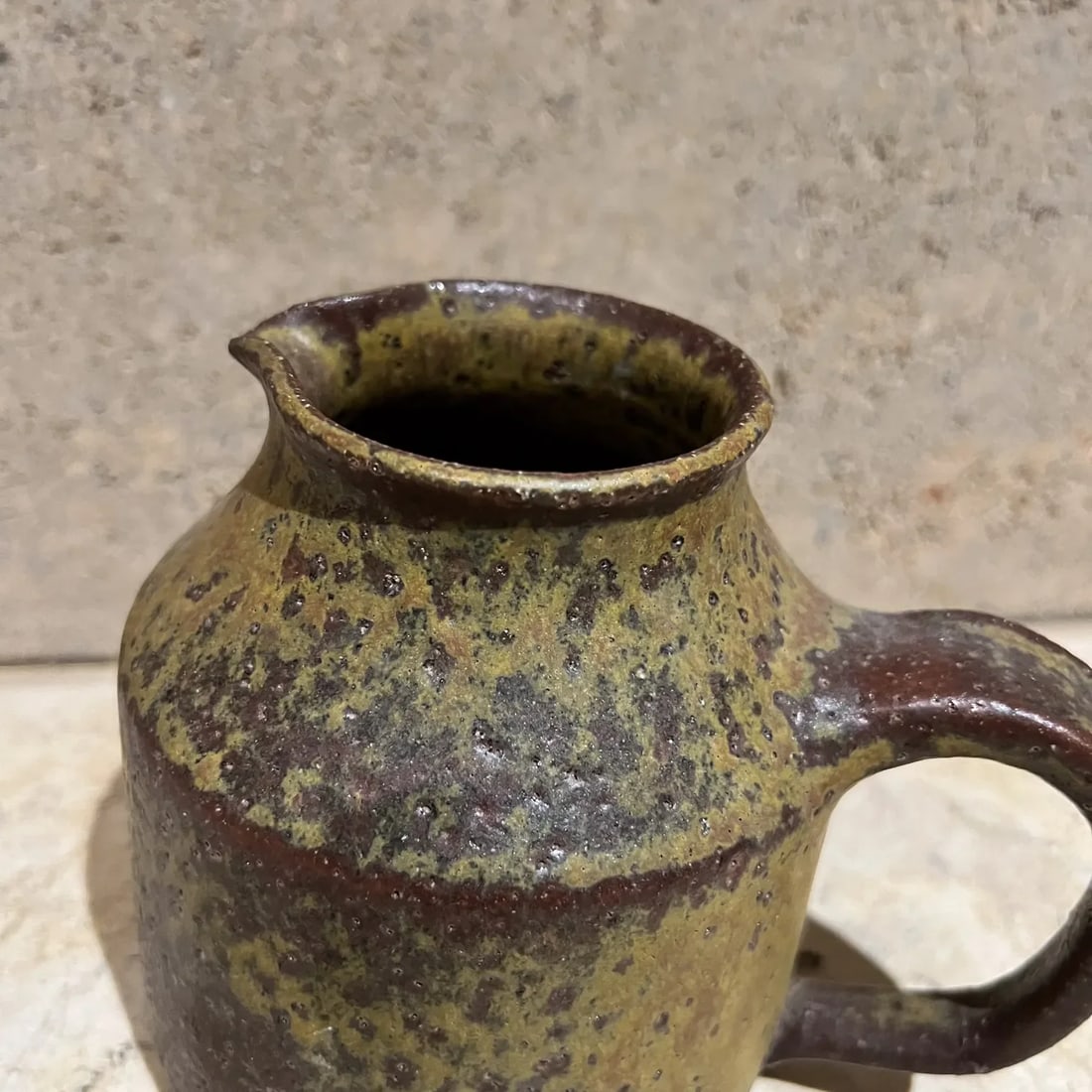 1960s Glazed Pitcher Ceramic Studio Art Pottery Style Doyle Lane - 3