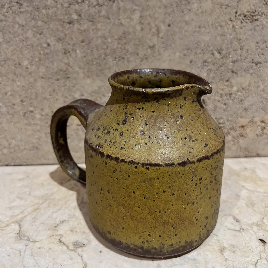 1960s Glazed Pitcher Ceramic Studio Art Pottery Style Doyle Lane - 4