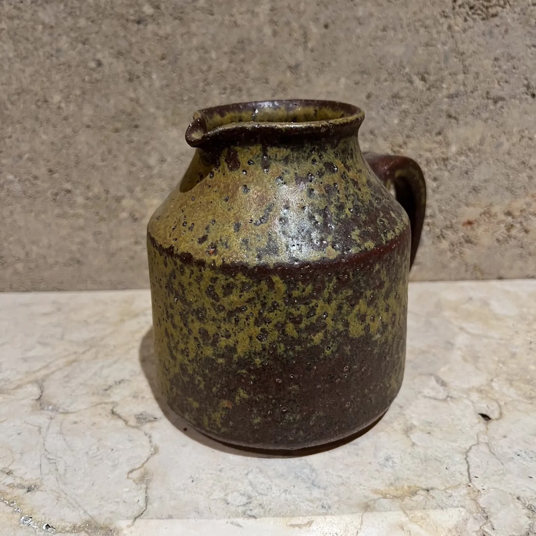 1960s Glazed Pitcher Ceramic Studio Art Pottery Style Doyle Lane - 8