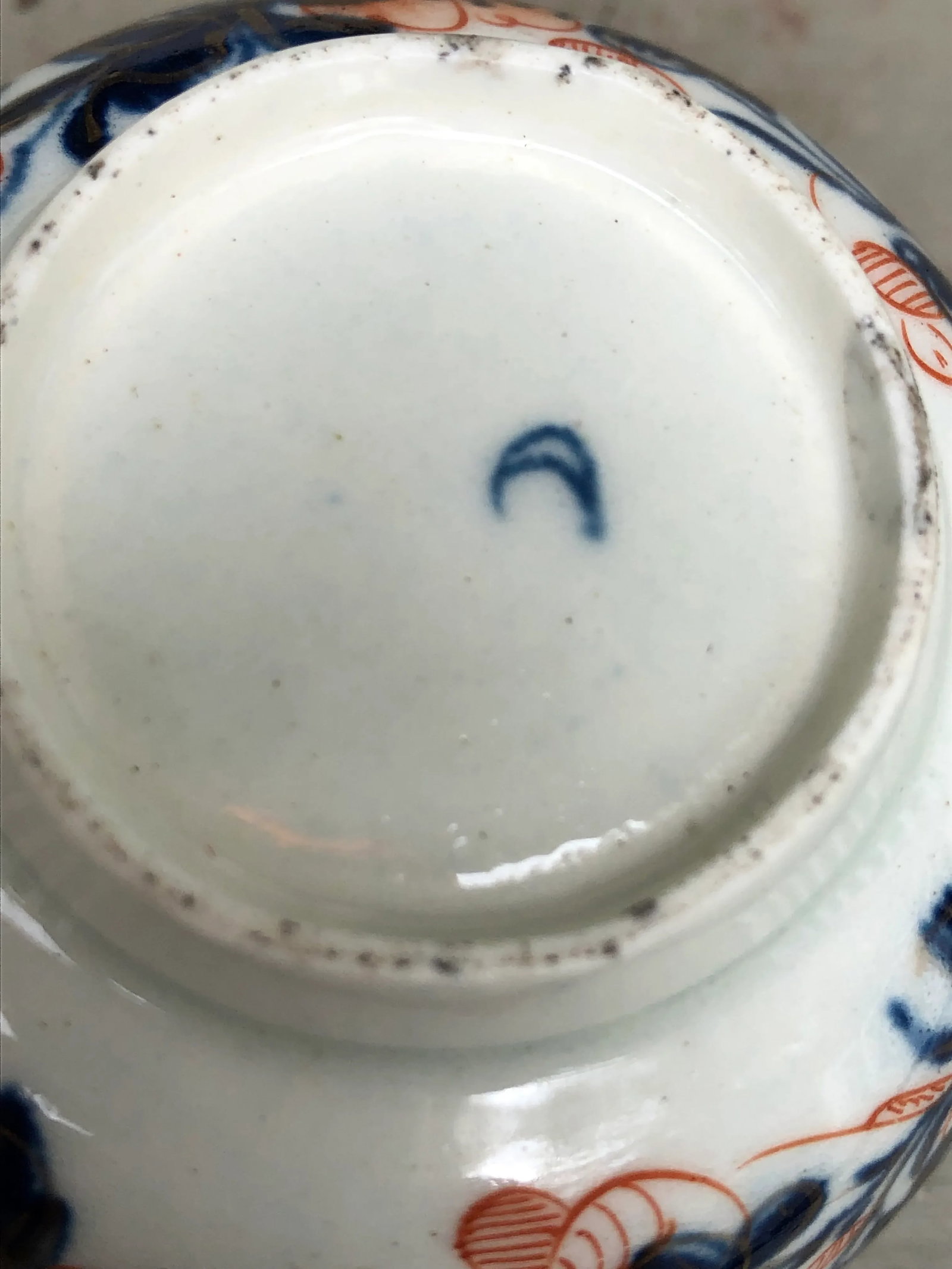 Antique Dr. Wall Worcester Tea Cup & Saucer Set- 2 Pieces - 4