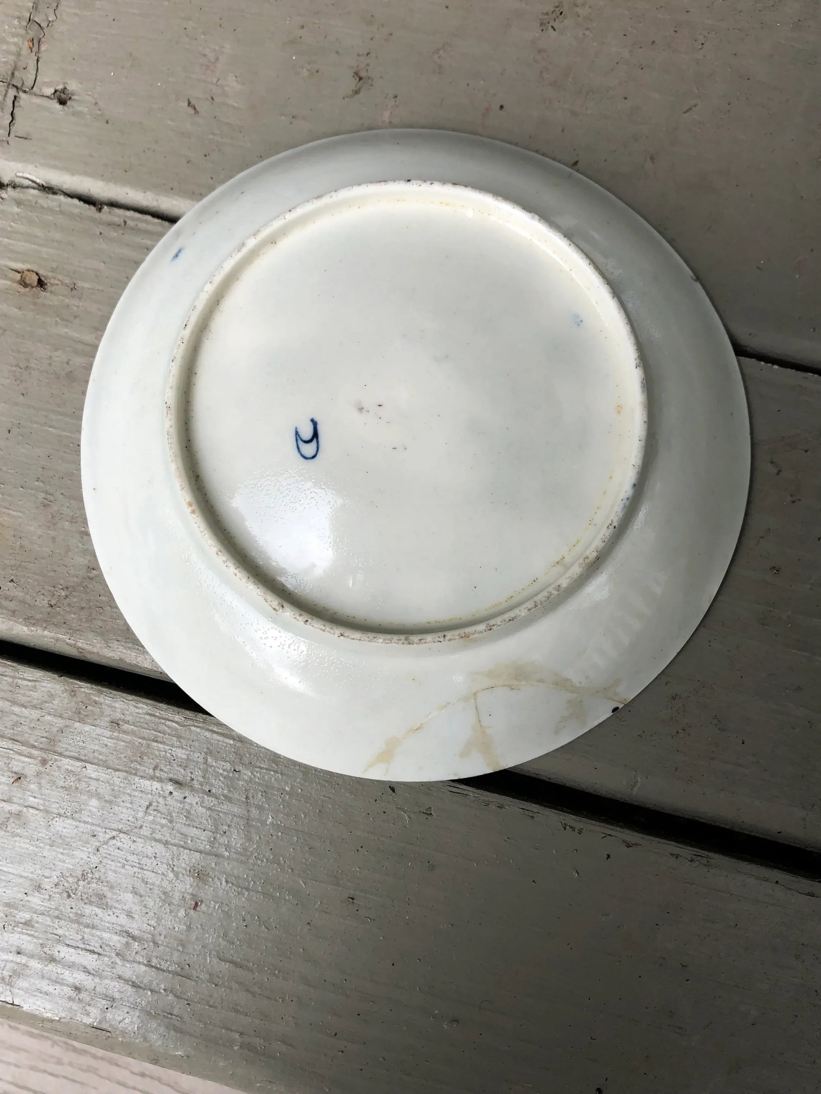 Antique Dr. Wall Worcester Tea Cup & Saucer Set- 2 Pieces - 7