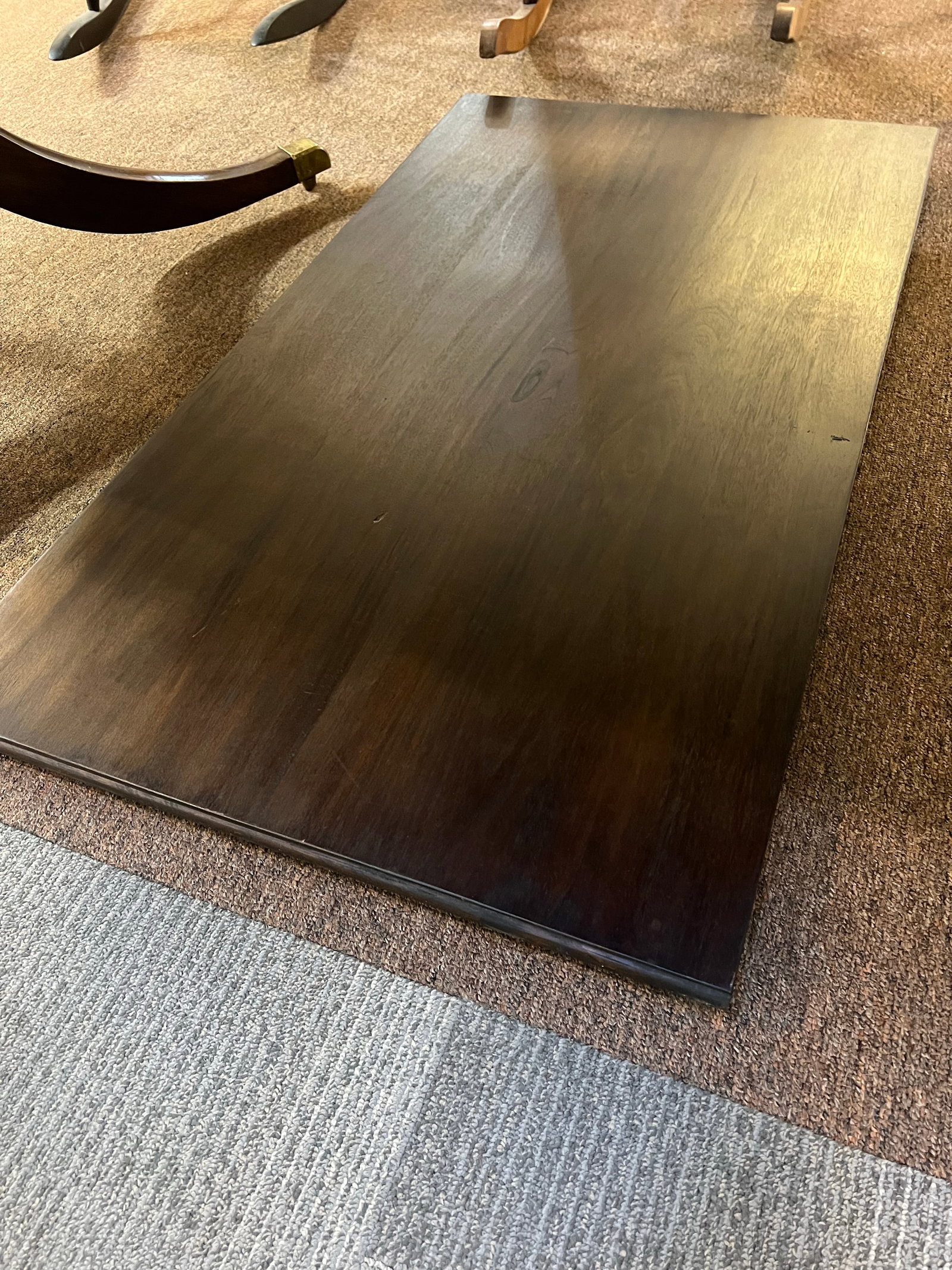 Pre 1850 Duncan Phyfe Style Double Pedestal Extension Dining Table - 10