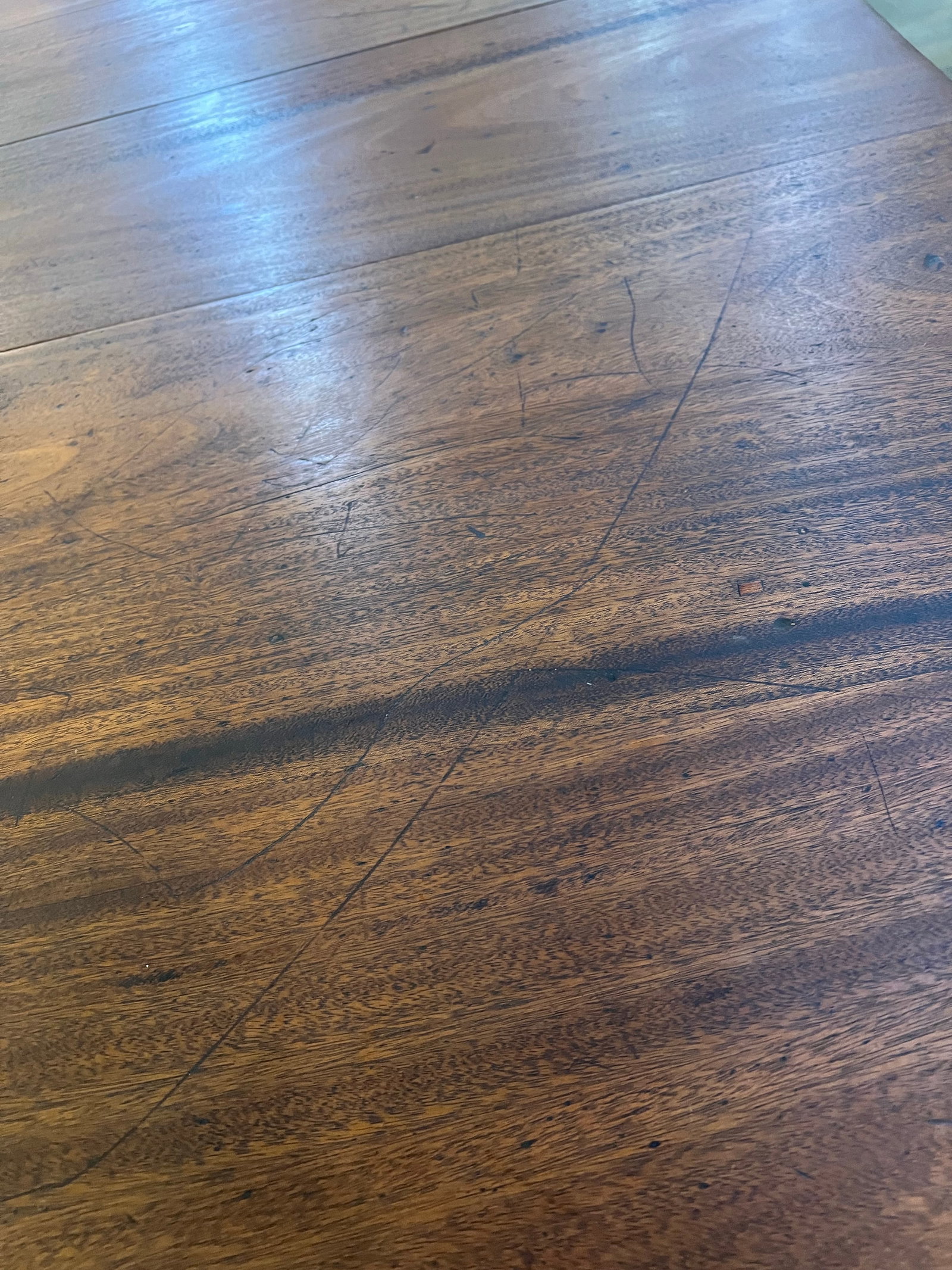 Pre 1850 Duncan Phyfe Style Double Pedestal Extension Dining Table - 12