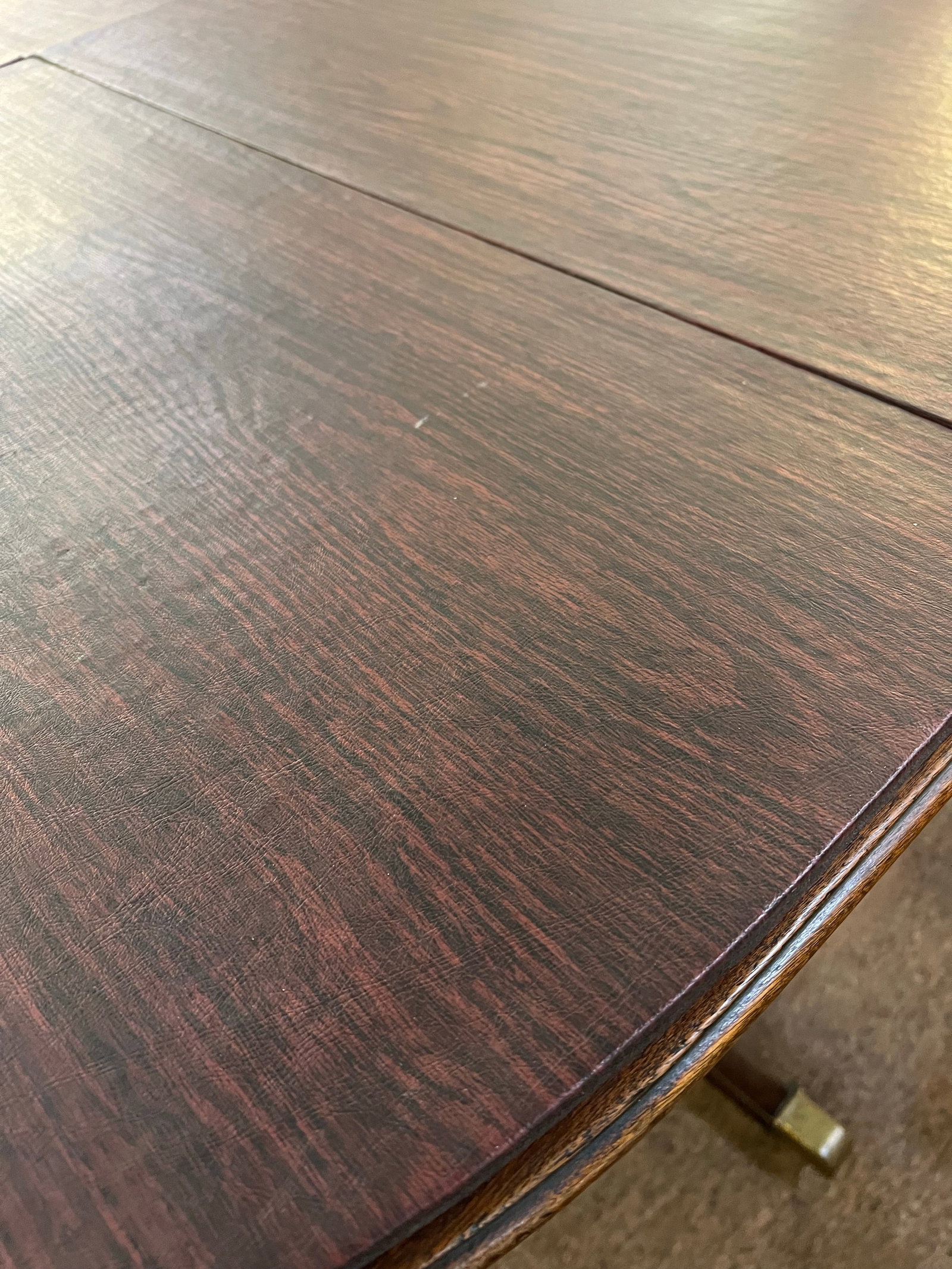 Pre 1850 Duncan Phyfe Style Double Pedestal Extension Dining Table - 6