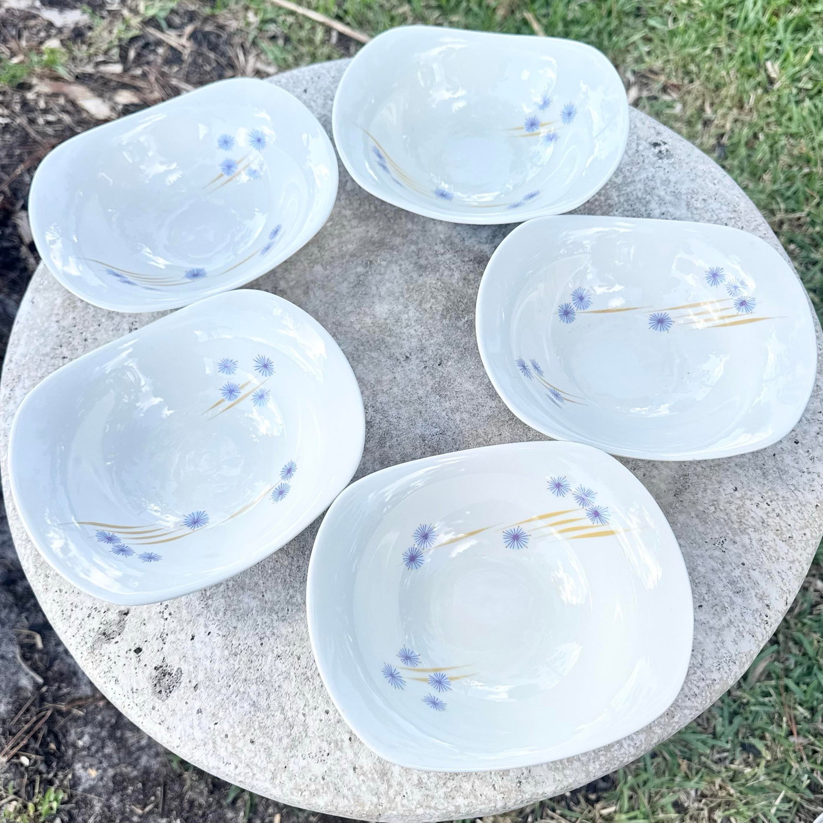 Mid Century Modern Iroquois Parasols Dish Set by Ben Seibel - 11 Pieces - 2