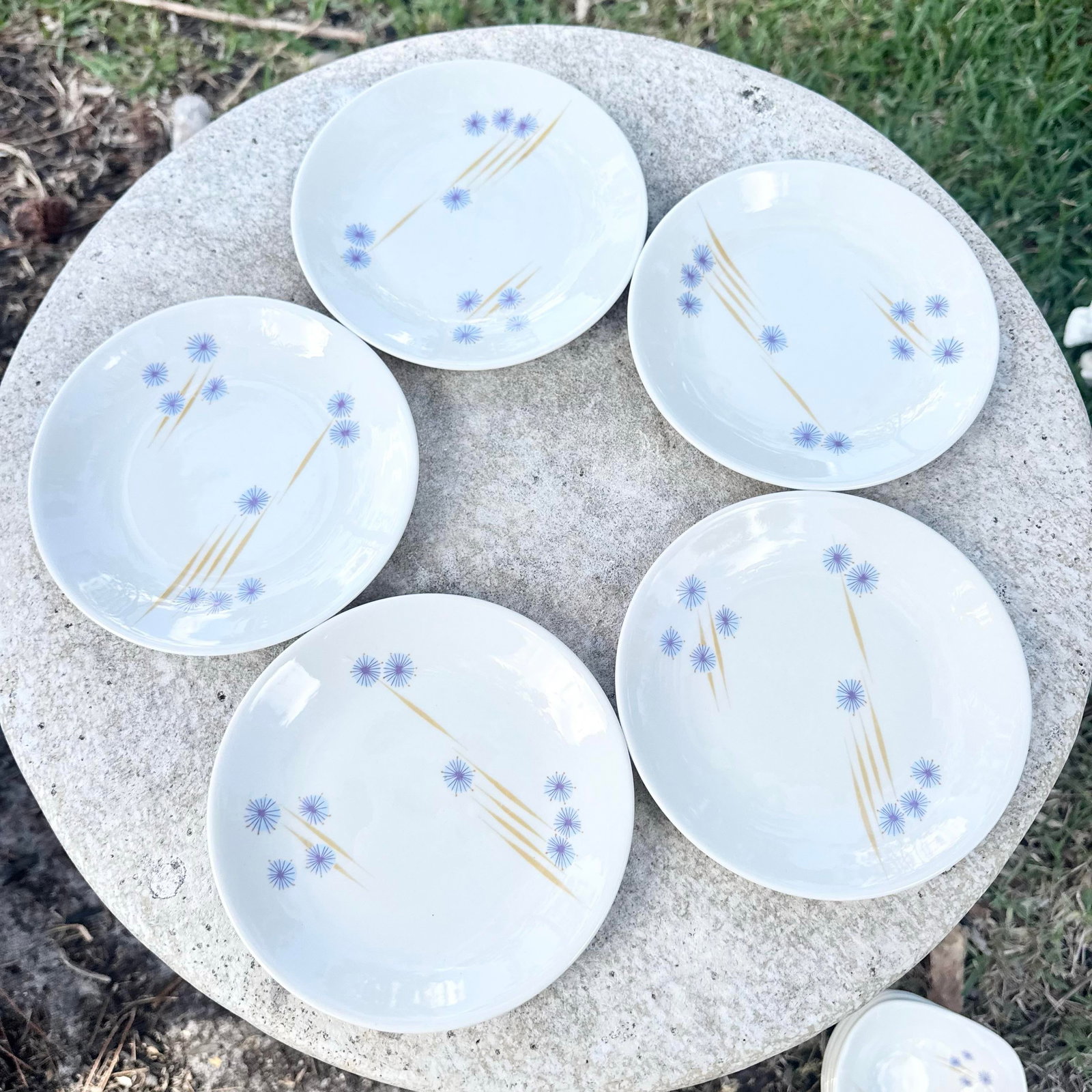 Mid Century Modern Iroquois Parasols Dish Set by Ben Seibel - 11 Pieces - 3