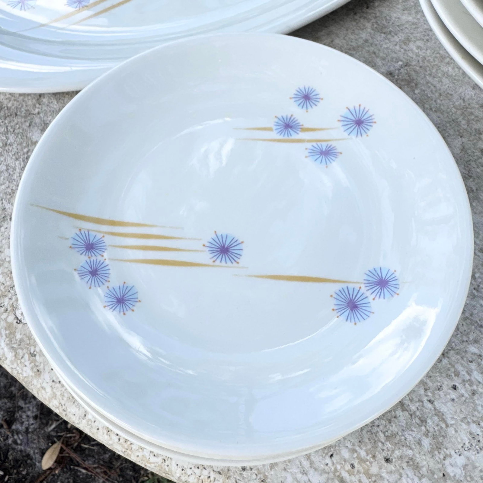 Mid Century Modern Iroquois Parasols Dish Set by Ben Seibel - 11 Pieces - 7