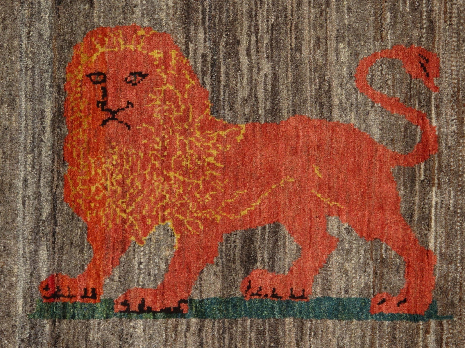 Vintage Hand-Knotted Persian Lori Gabbeh Rug 3'3" X 4'11" - 3