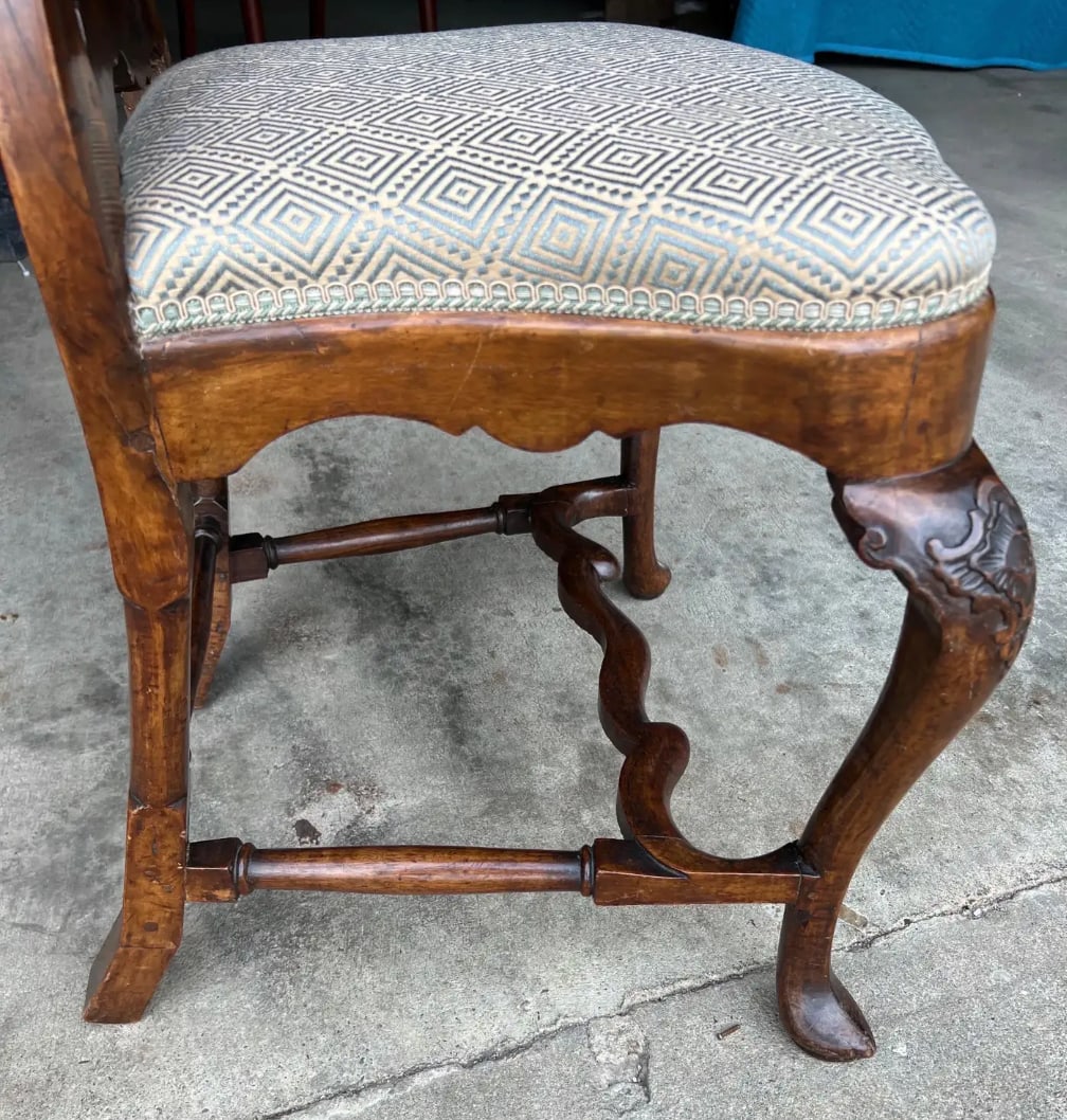 Fine Set of 10 Early 18th Century Italian Dining Chairs - 8