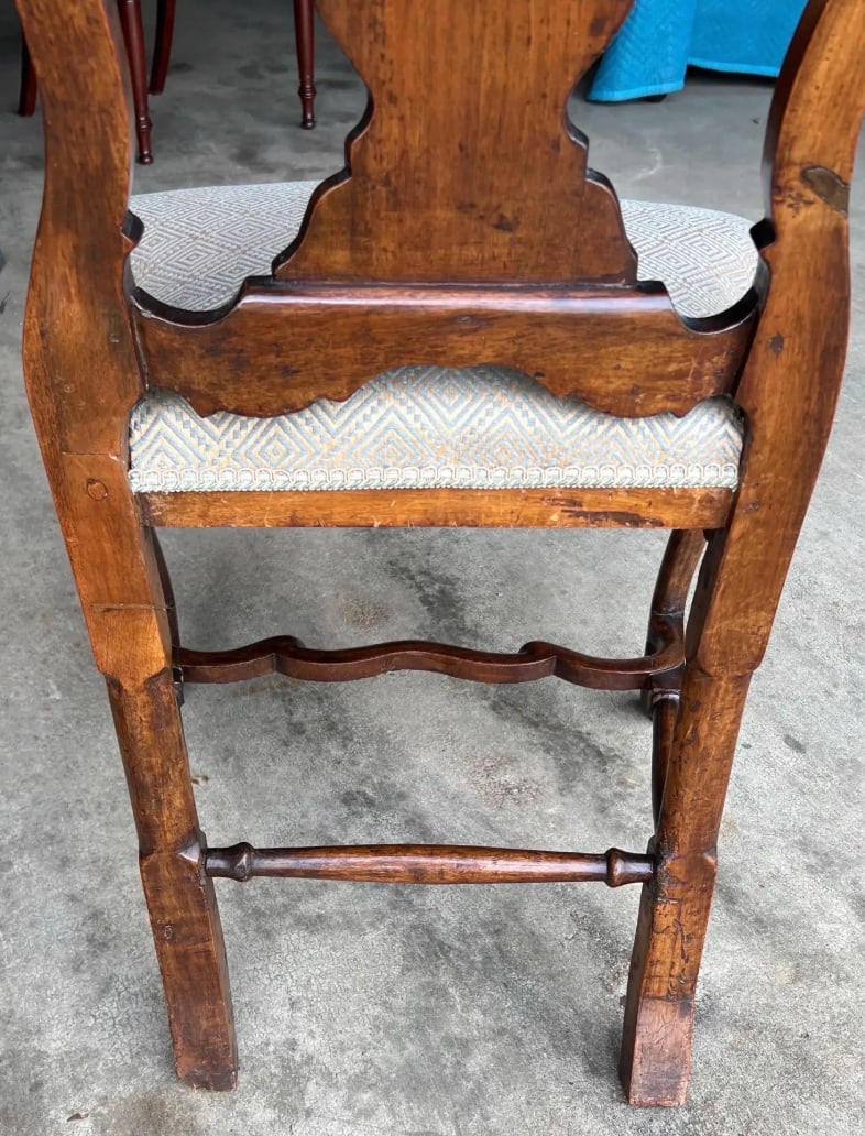 Fine Set of 10 Early 18th Century Italian Dining Chairs - 9