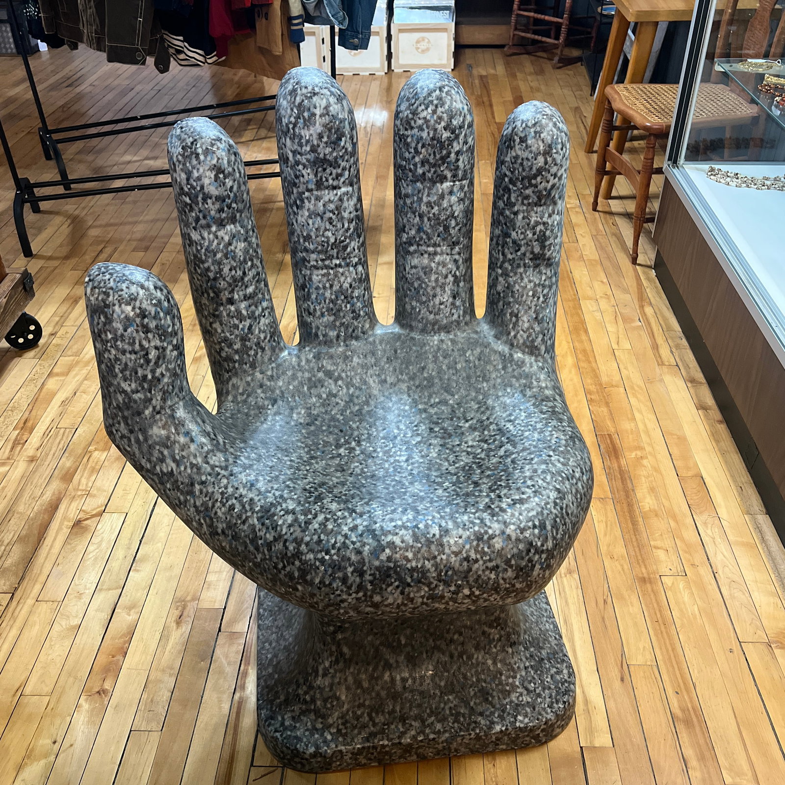 1970's Rotonics Molding Inc Hand Chair Faux Granite - 2