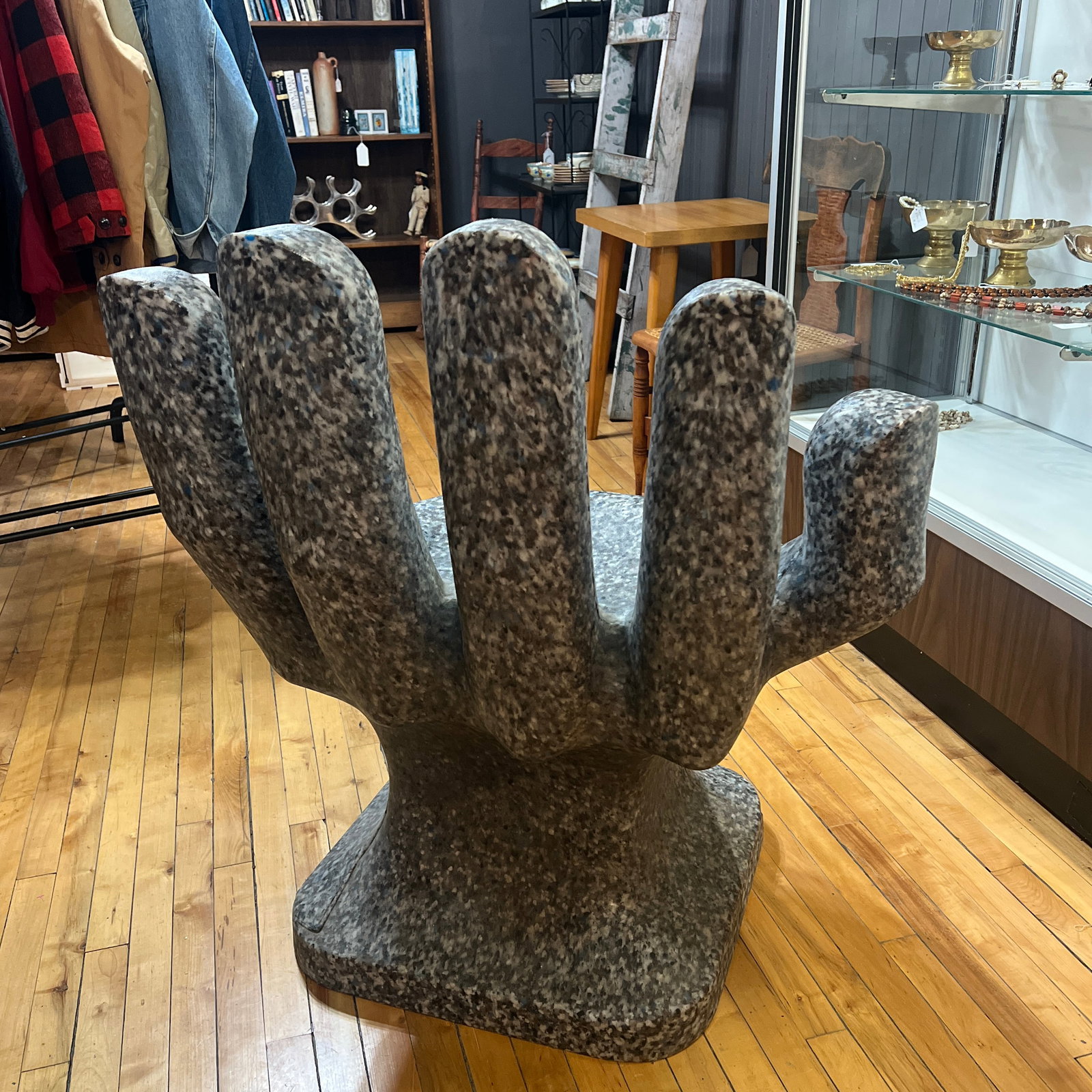 1970's Rotonics Molding Inc Hand Chair Faux Granite - 6