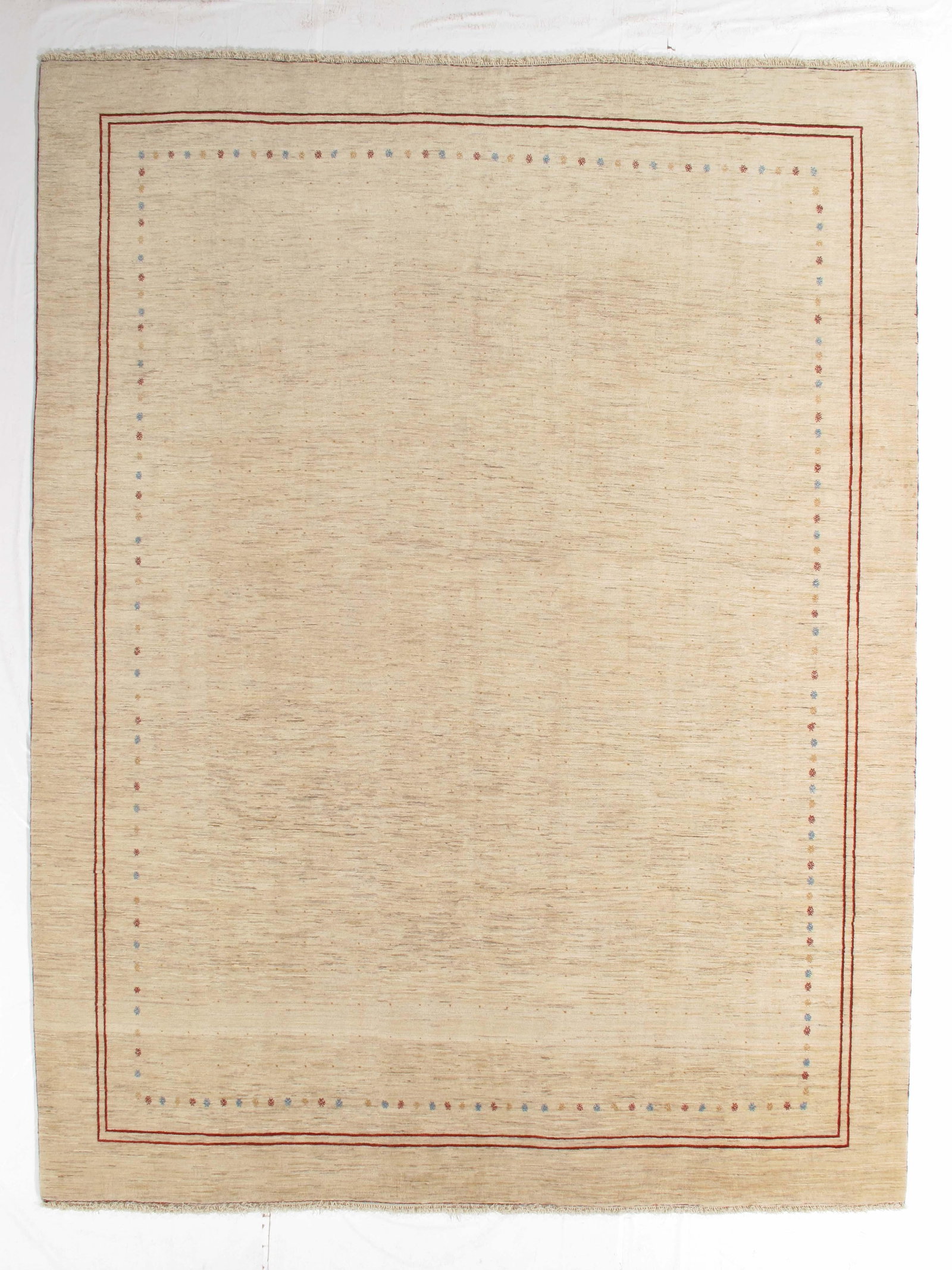 Vintage Hand-Knotted Persian Gabbeh Rug 9'10" X 12'9" - 2