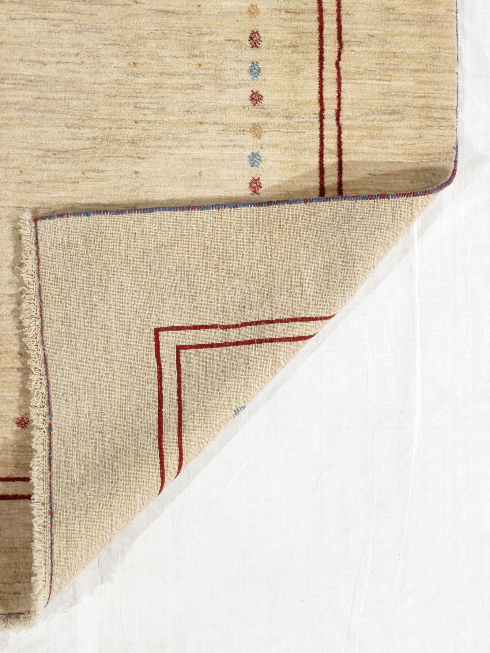 Vintage Hand-Knotted Persian Gabbeh Rug 9'10" X 12'9" - 6