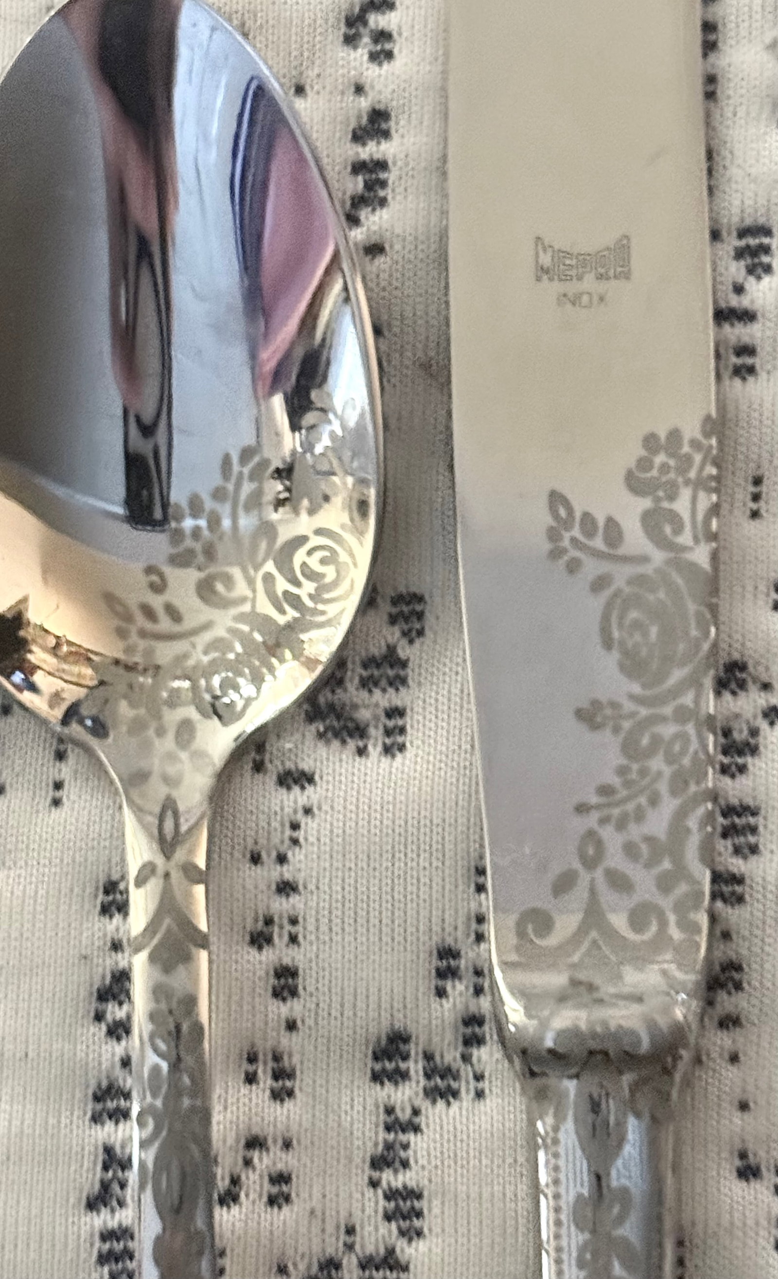 Louise Jenkins for Mepra Italy Casablanca Silverware Stainless Steel - Set of 20 - 3