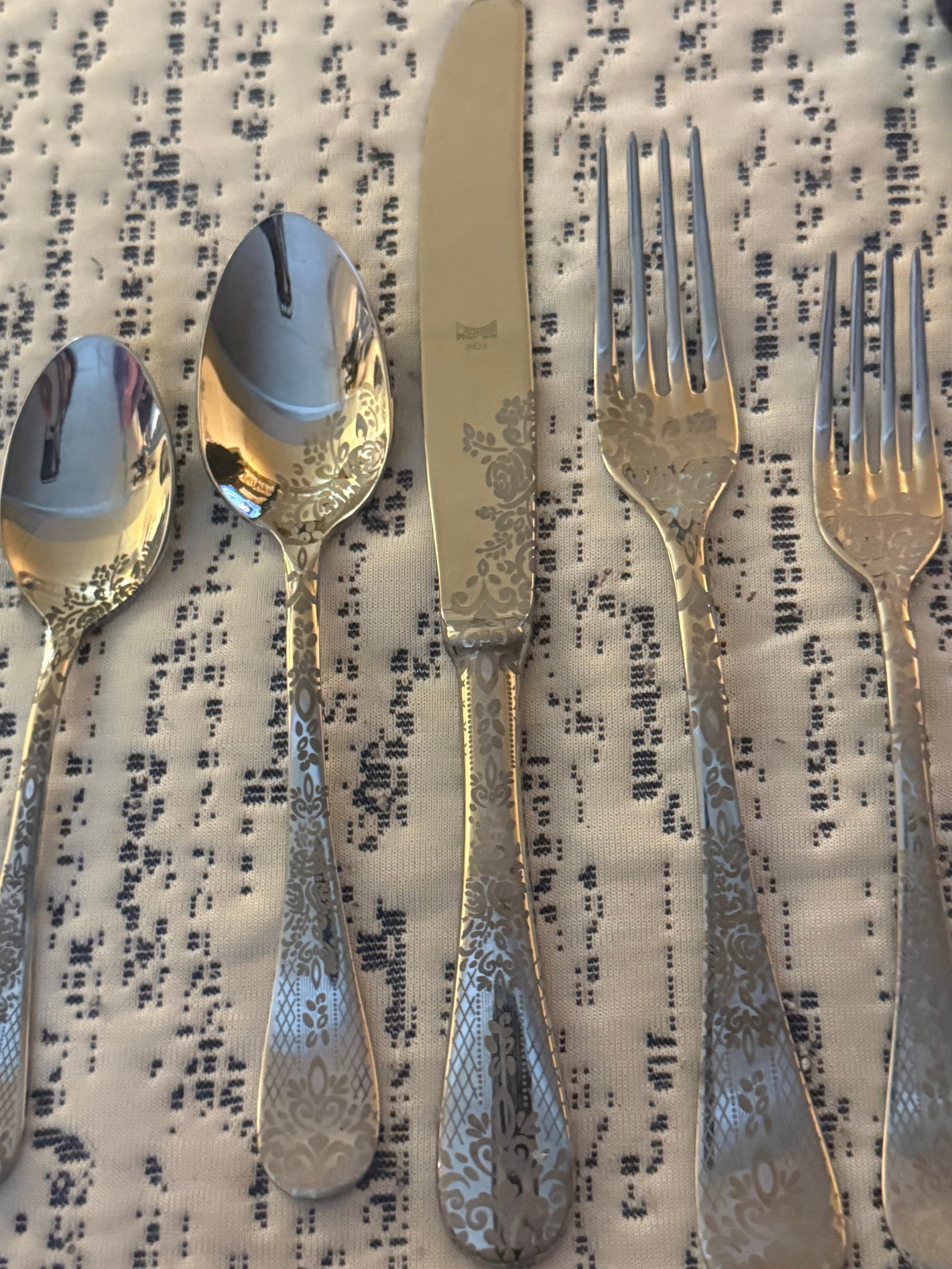 Louise Jenkins for Mepra Italy Casablanca Silverware Stainless Steel - Set of 20 - 8
