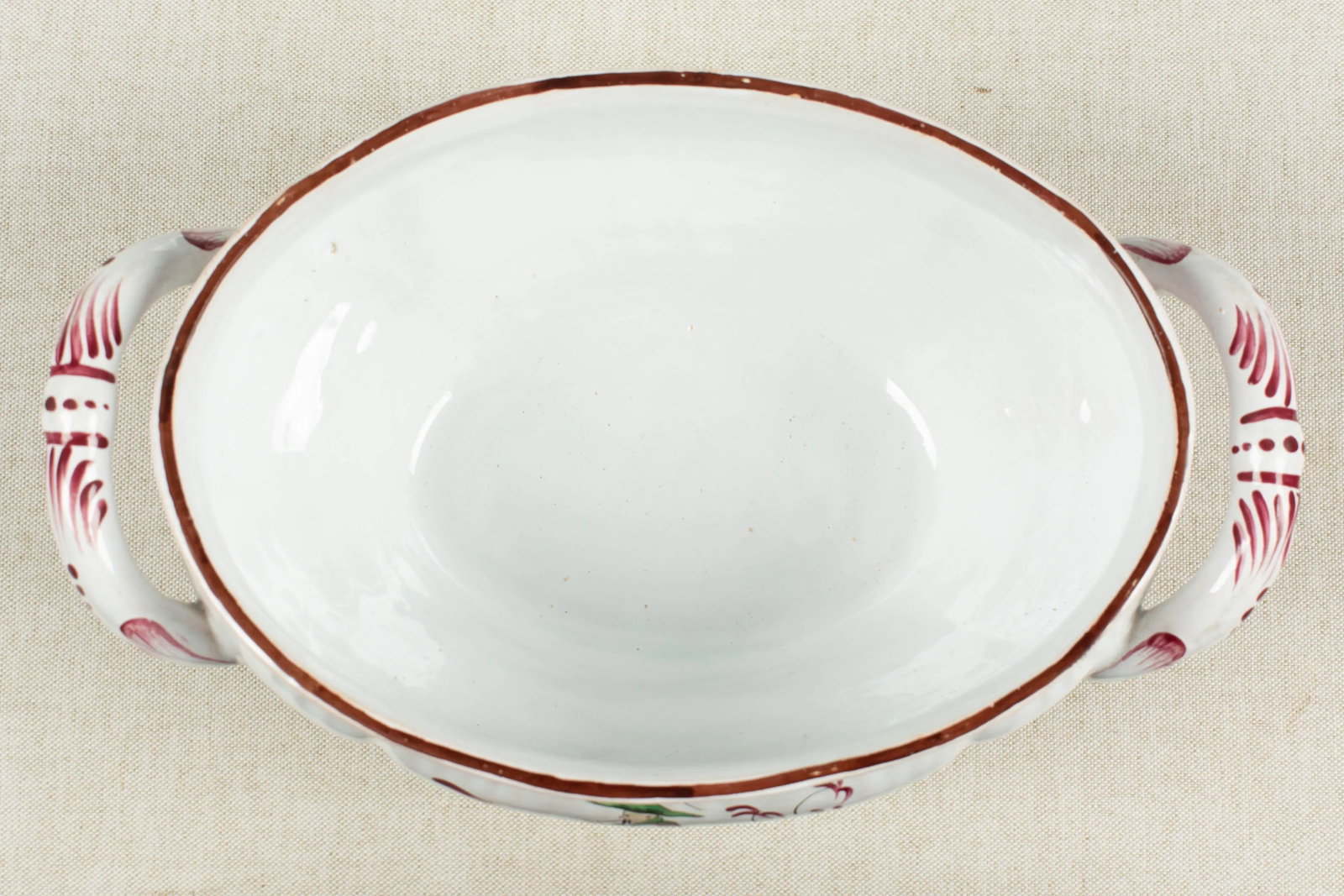 French Hand-Painted Faience Soup Tureen - 11
