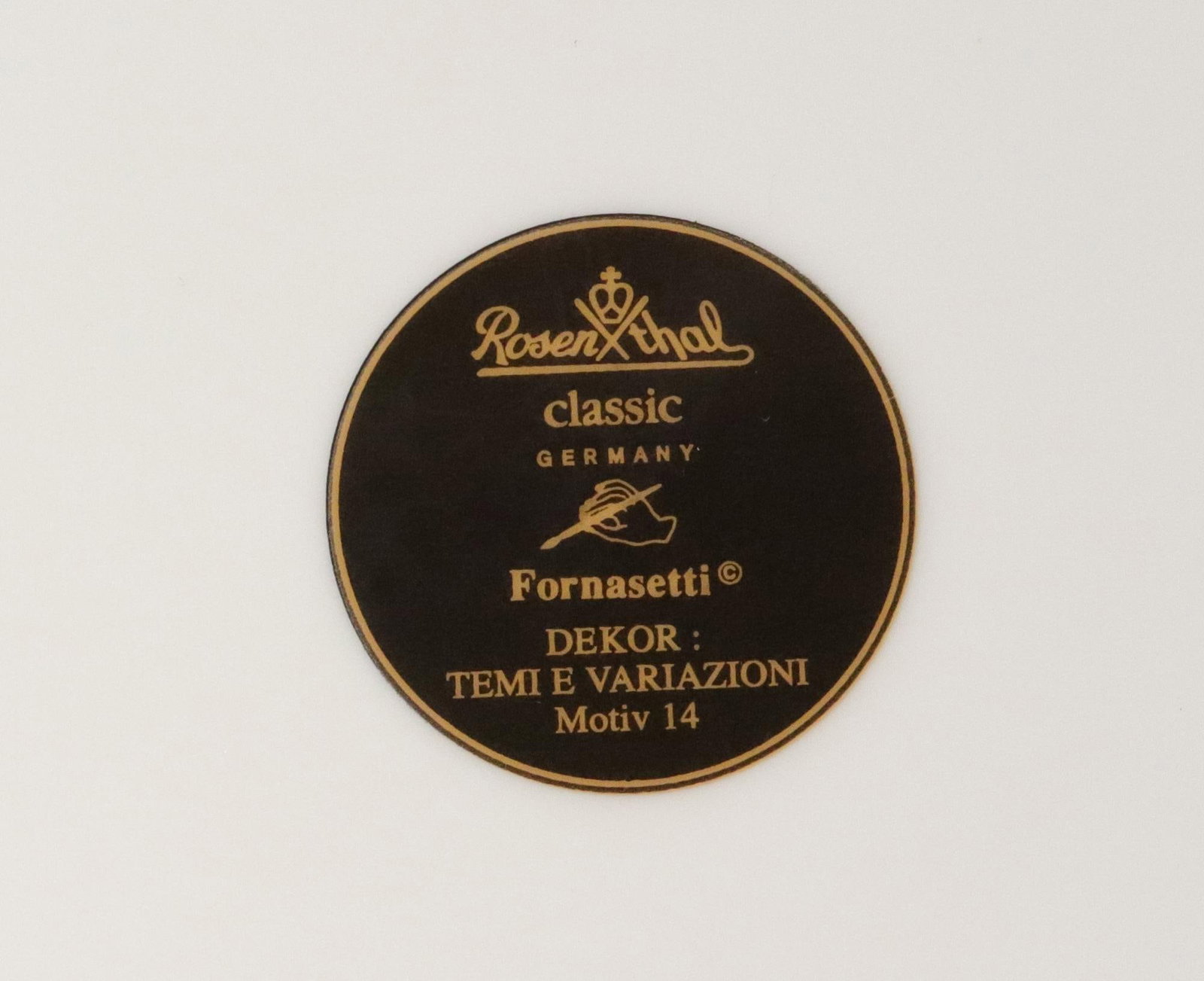 Piero Fornasetti Themes & Variations for Rosenthal, Motiv 14 - 7