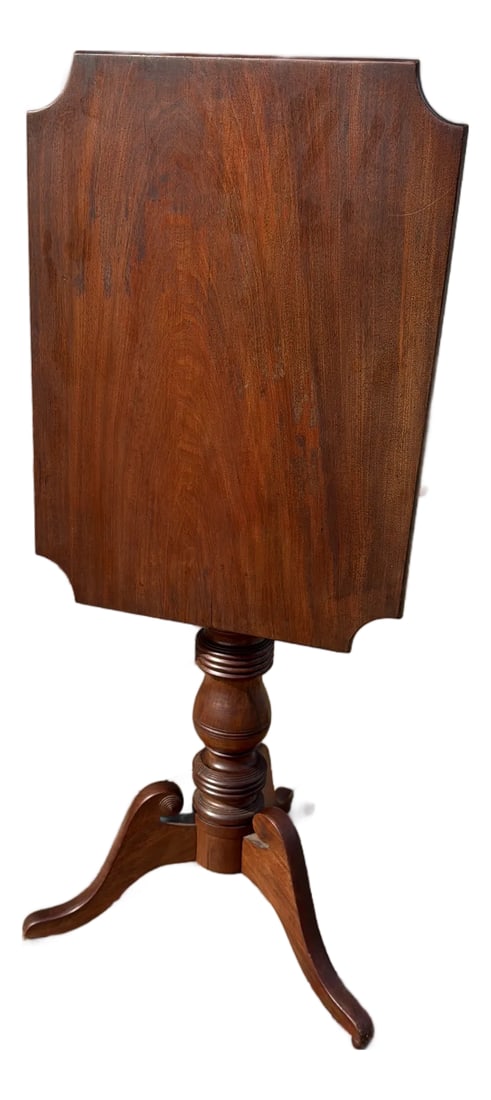 Antique Mahogany Tilt Top Candlestand, Pennsylvania, Circa 1820s–1840s (1 of 12)