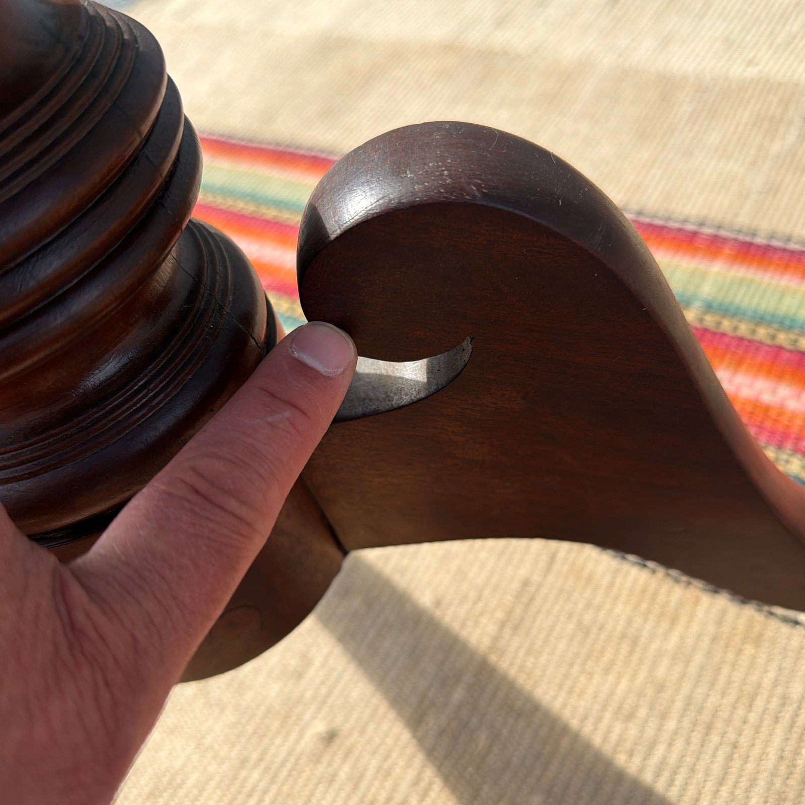 Antique Mahogany Tilt Top Candlestand, Pennsylvania, Circa 1820s–1840s - 7
