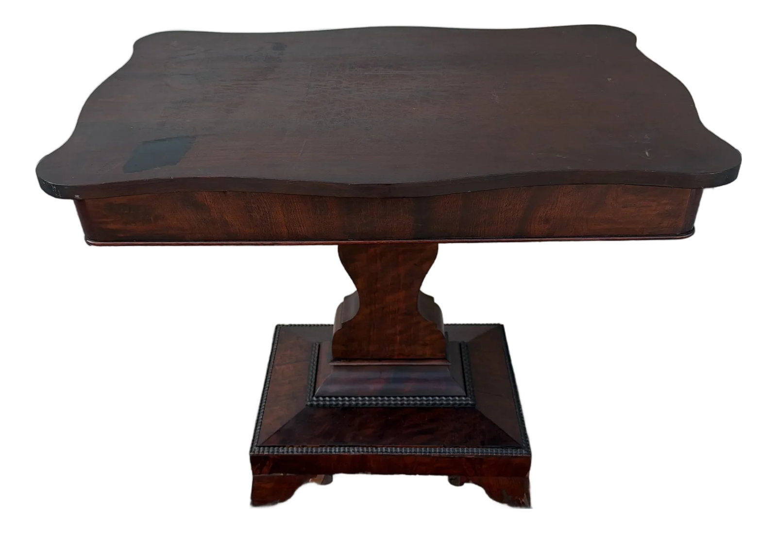 Antique American Victorian-Empire Mahogany Parlour Table, Circa 1840s (1 of 12)