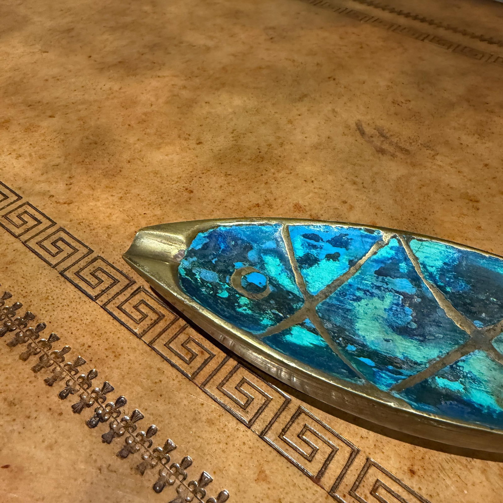 Mid-Century Mexican Modern Brass Fish Ashtray Dish Catch All by Pepe Mendoza - 3