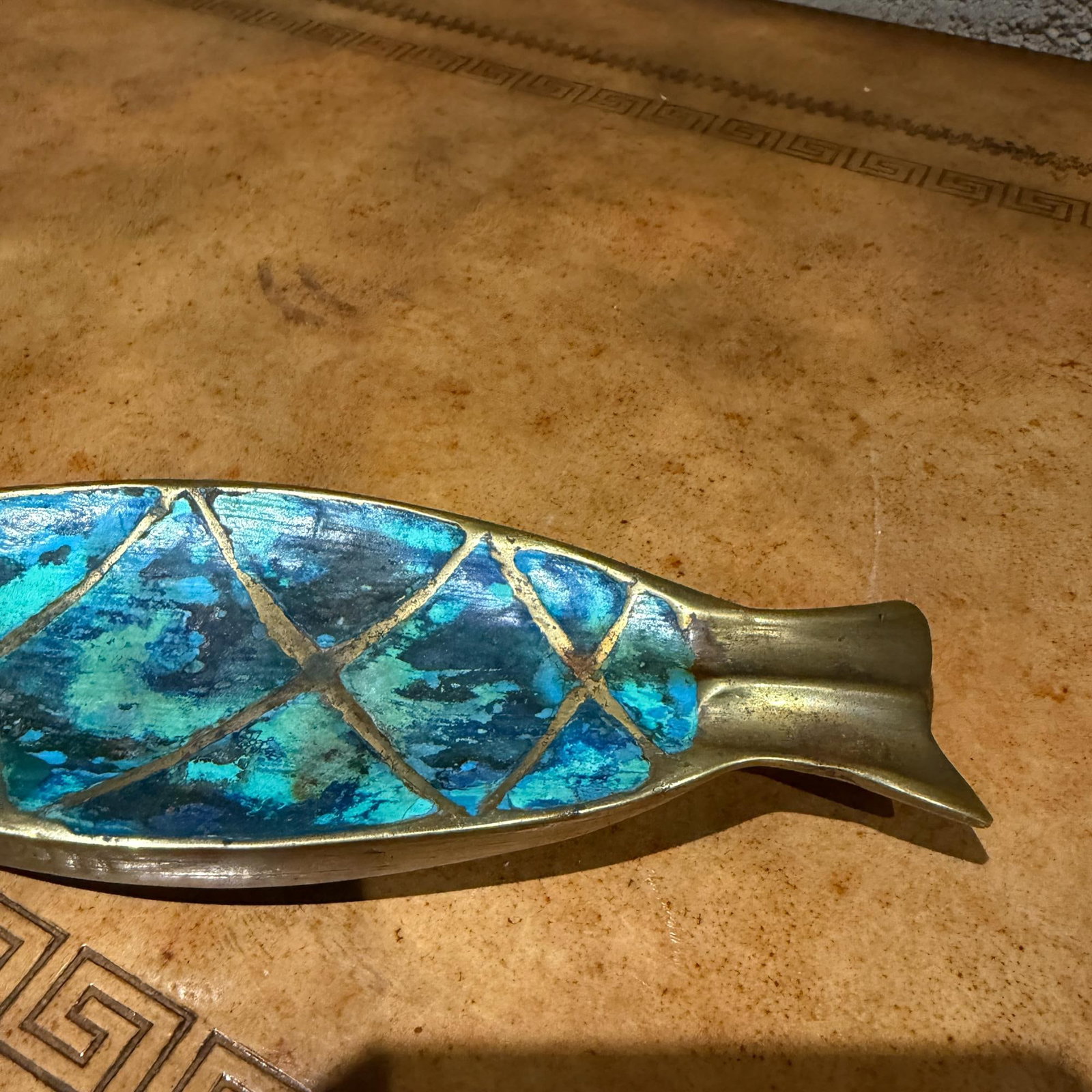 Mid-Century Mexican Modern Brass Fish Ashtray Dish Catch All by Pepe Mendoza - 4