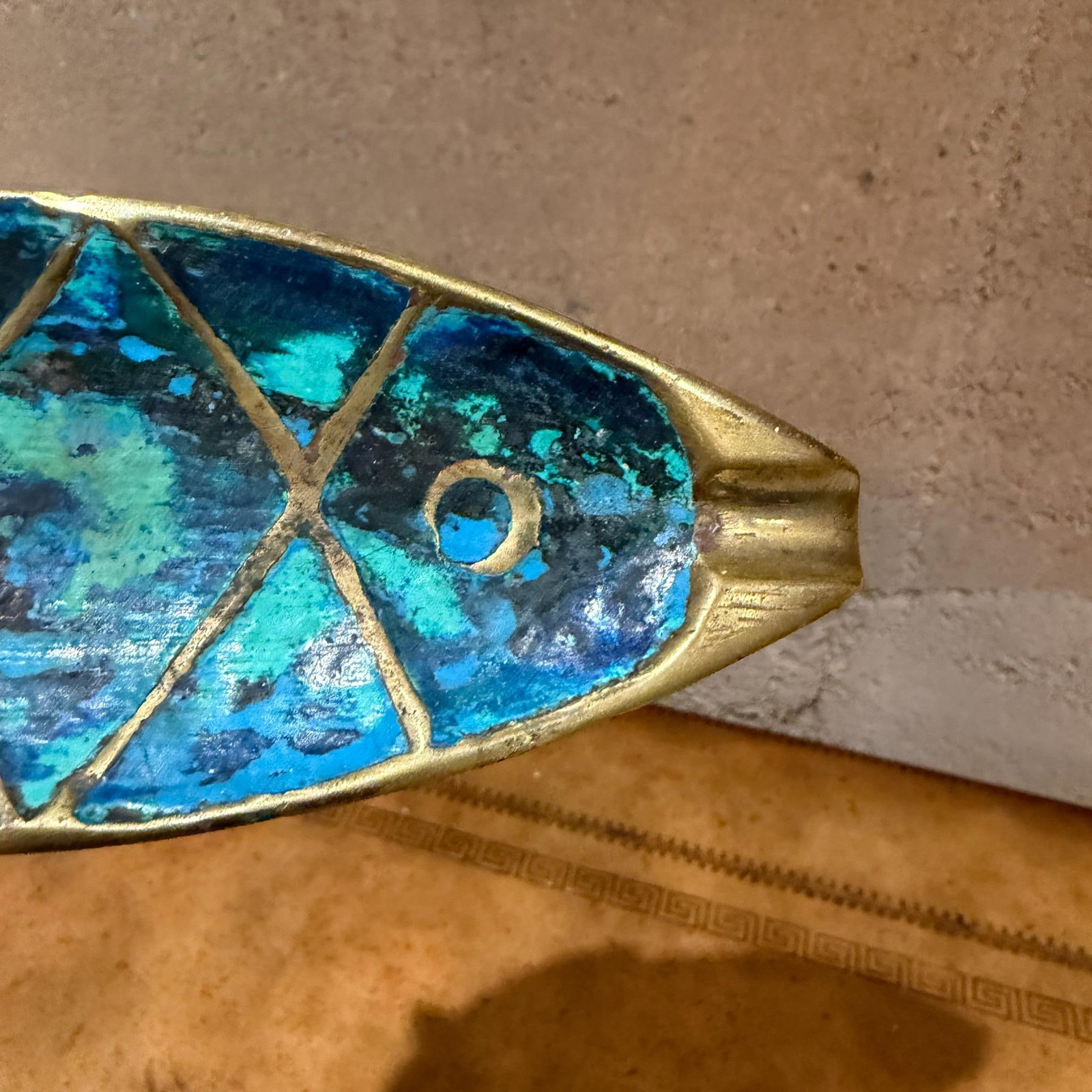 Mid-Century Mexican Modern Brass Fish Ashtray Dish Catch All by Pepe Mendoza - 5