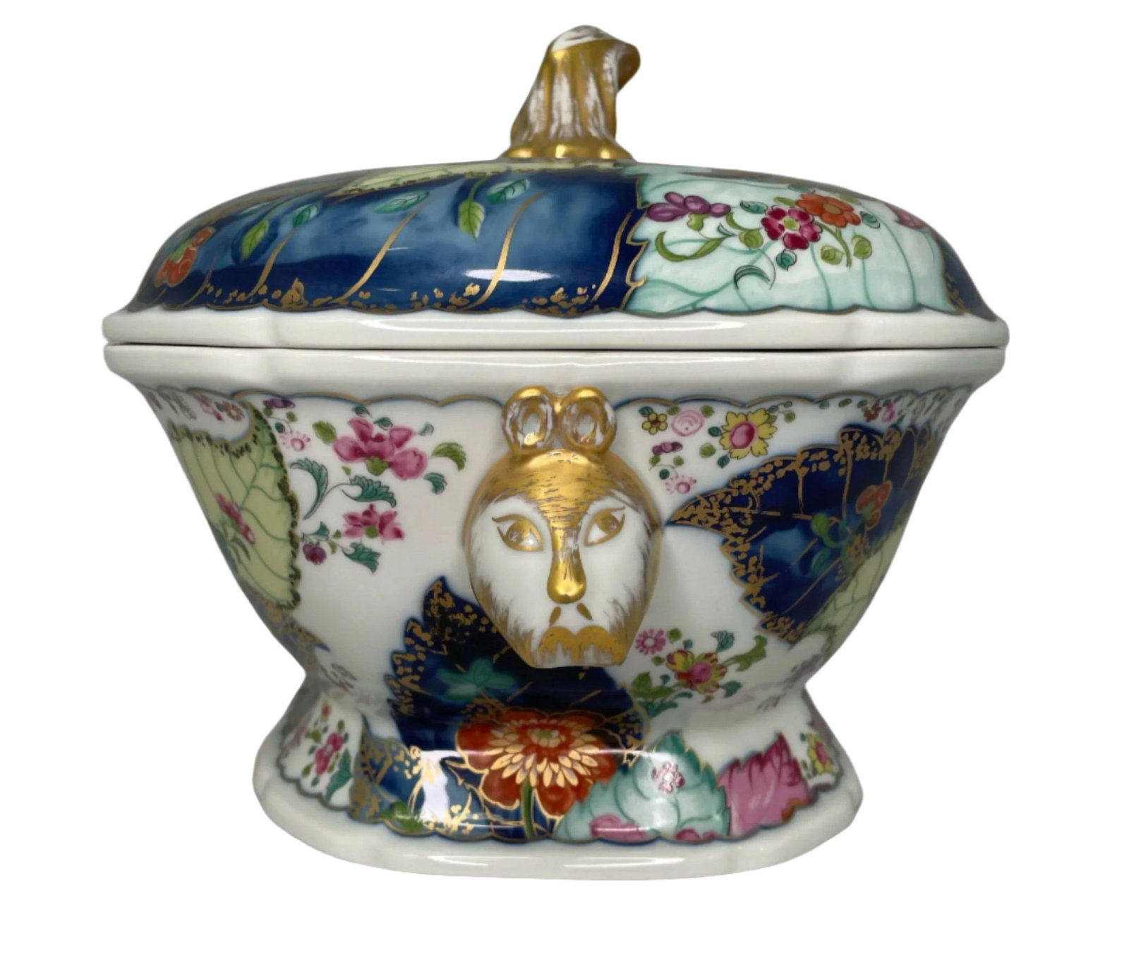 1980s Mottahedah Rectangular Tobacco Soup Tureen - 5