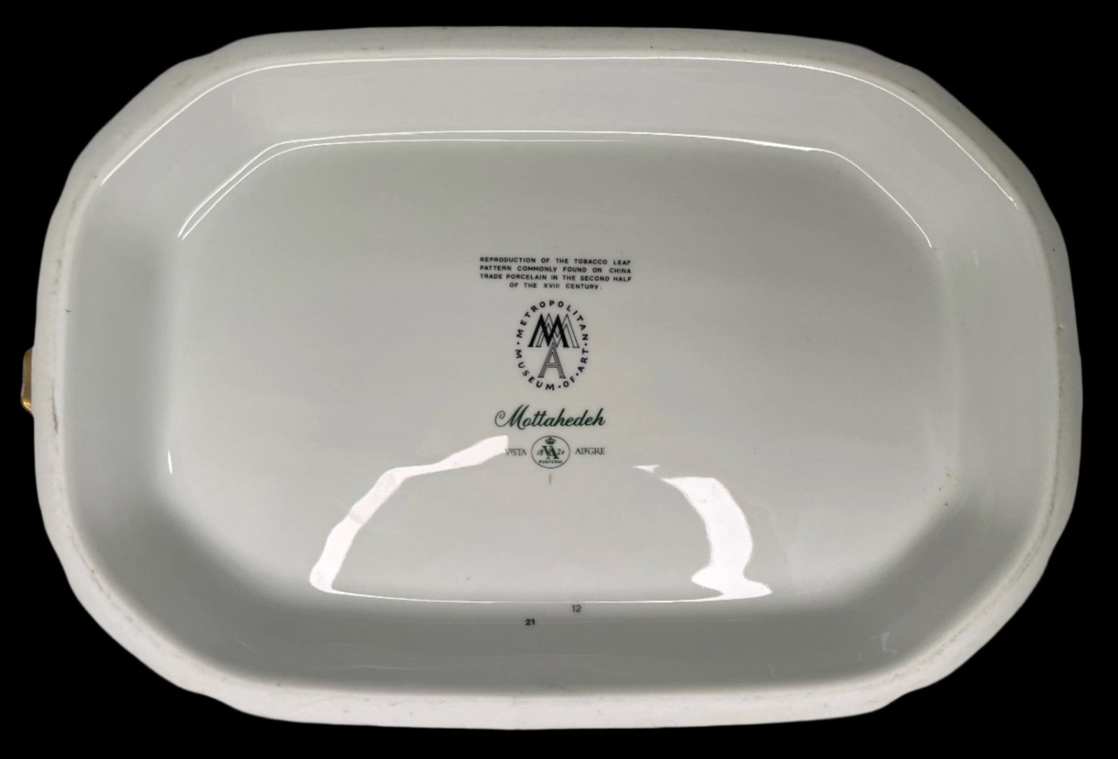 1980s Mottahedah Rectangular Tobacco Soup Tureen - 6