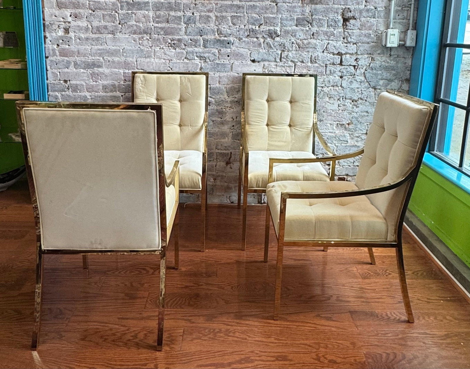 19th Century Set of Four Ballard Design Darla Dining Room Chairs - 4