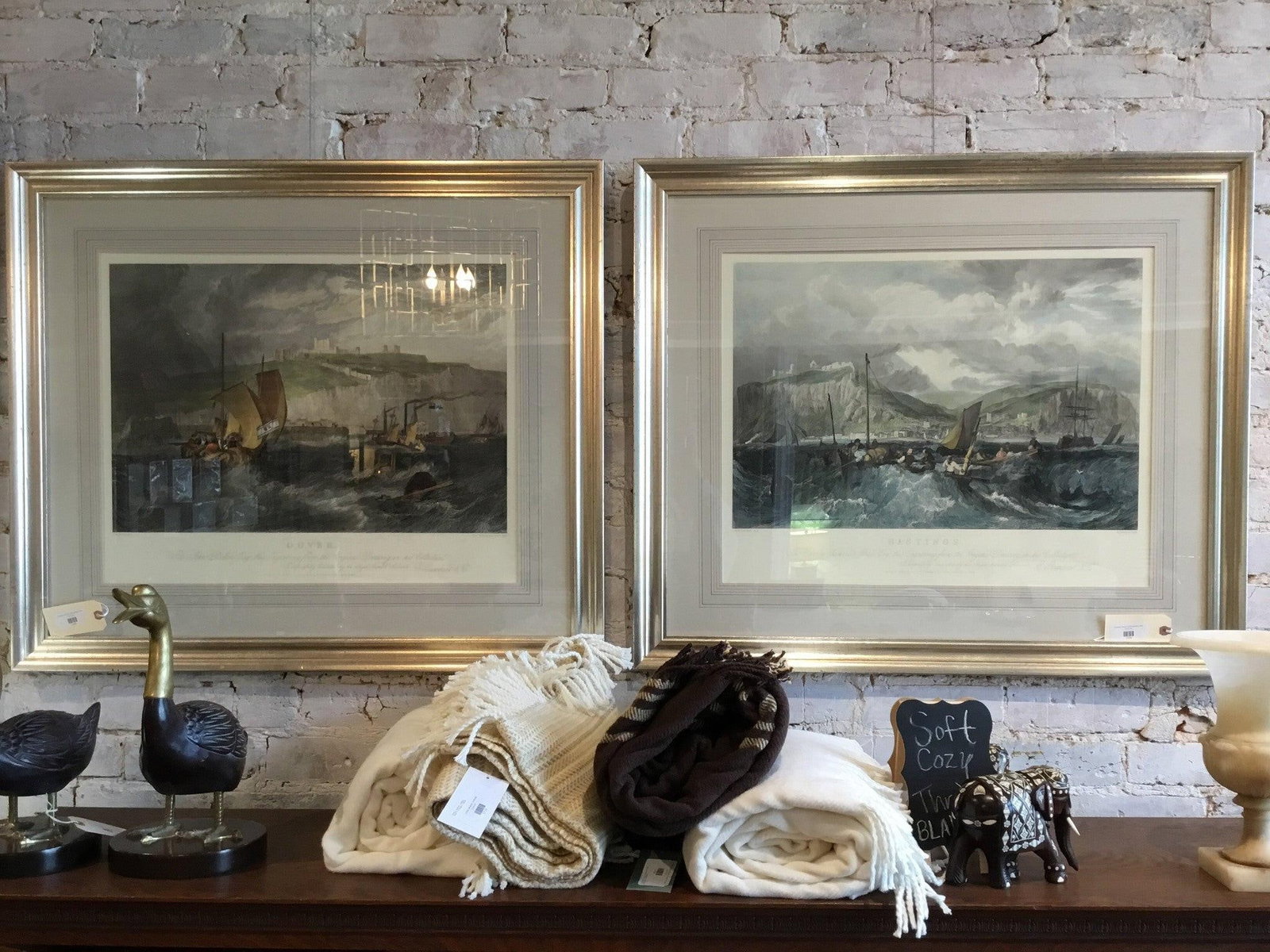 Late 20th Century Pair of Joseph Mallard William Turner House Lithographs - 4