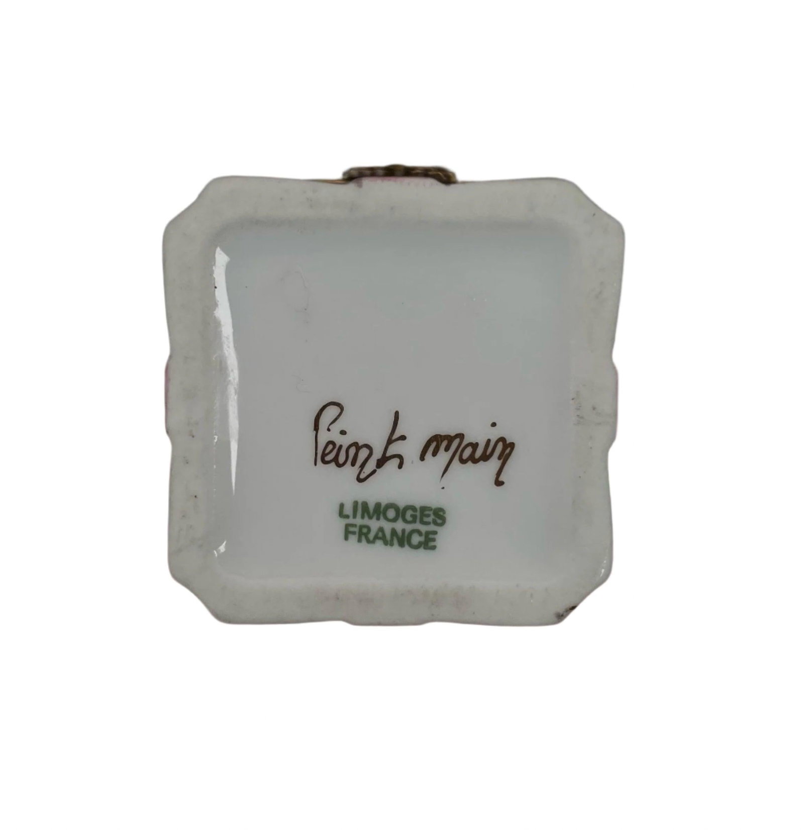 Early 20th Century Limoges Pink Bow Box - 2