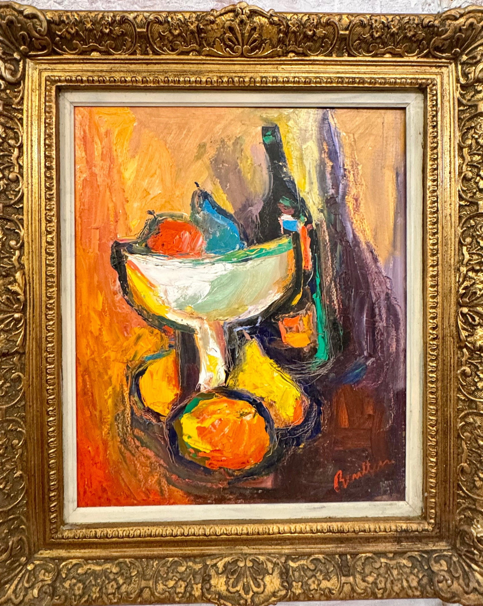 19th Century Still Life Signed Framed Painting - 2