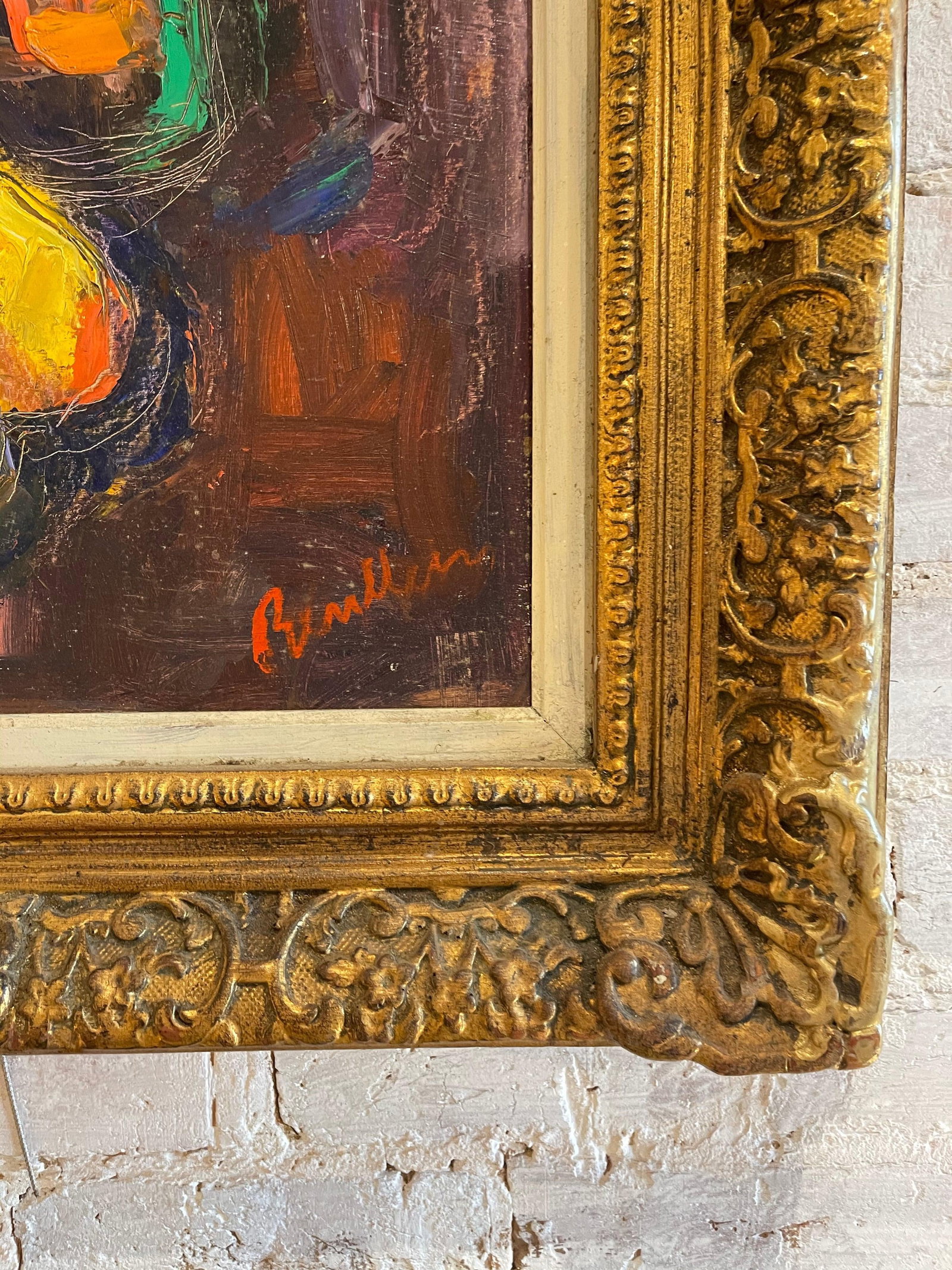 19th Century Still Life Signed Framed Painting - 3