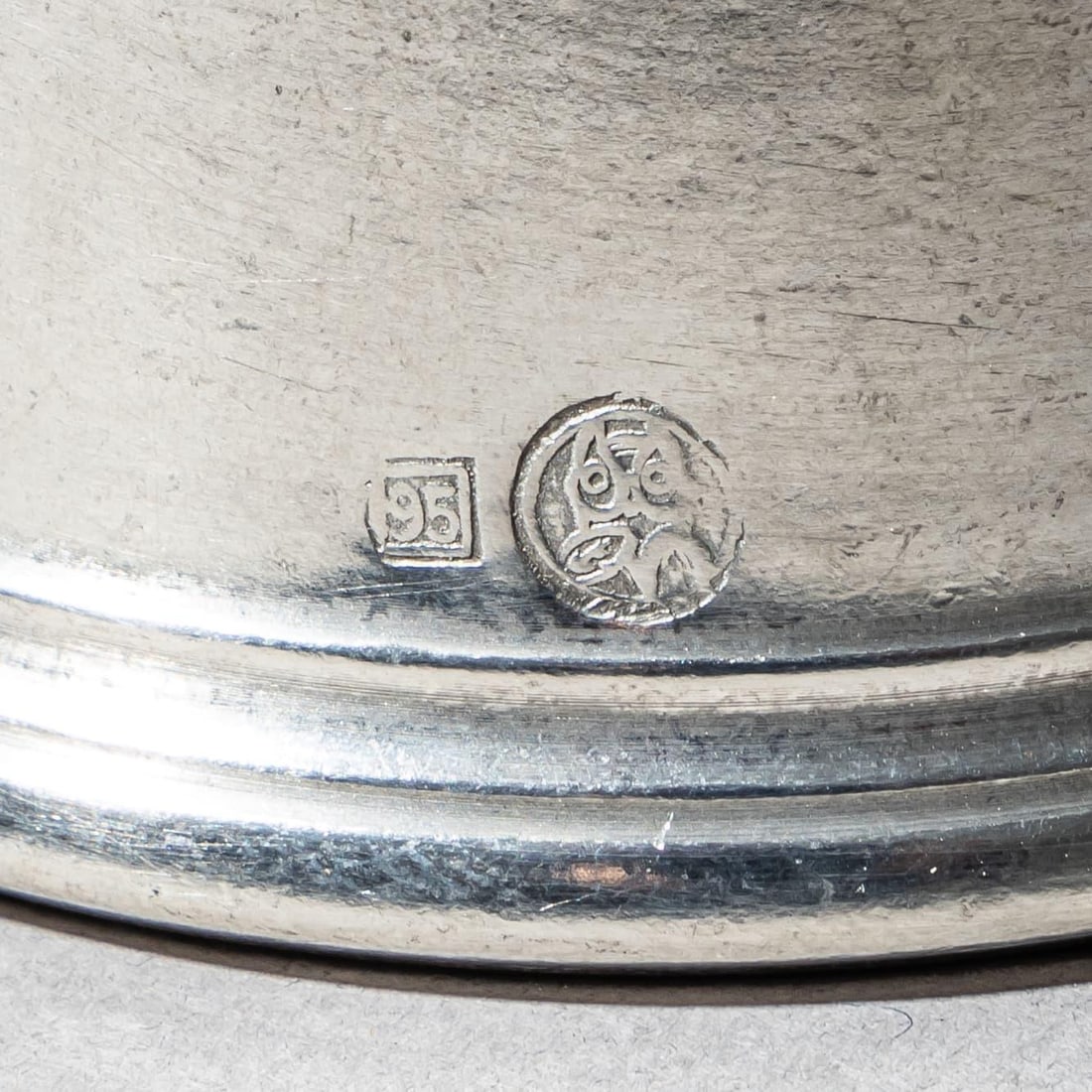 Late 20th Century Set of Six Pewter Stirrup Cups by Forst, Italy - 3