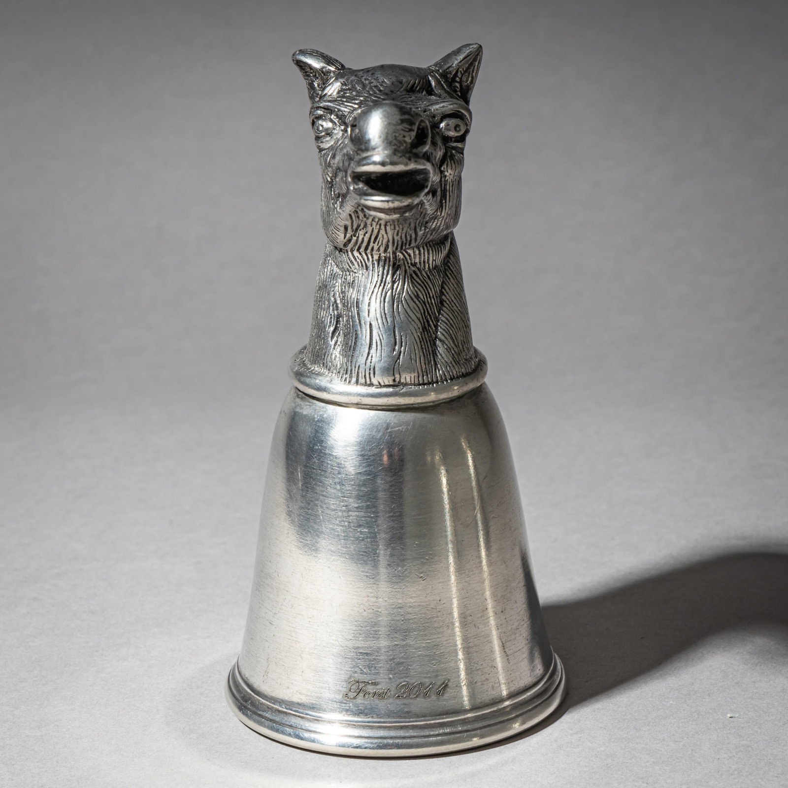 Late 20th Century Set of Six Pewter Stirrup Cups by Forst, Italy - 5