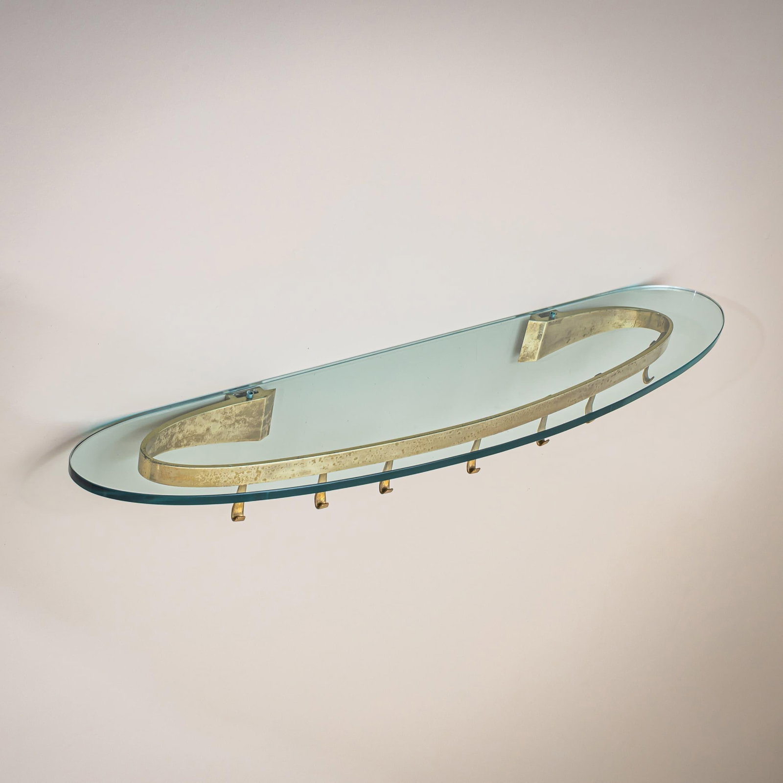 Model 2185 Wall Coat Rack by Max Ingrand for Fontana Arte, Italy, circa 1955 - 2