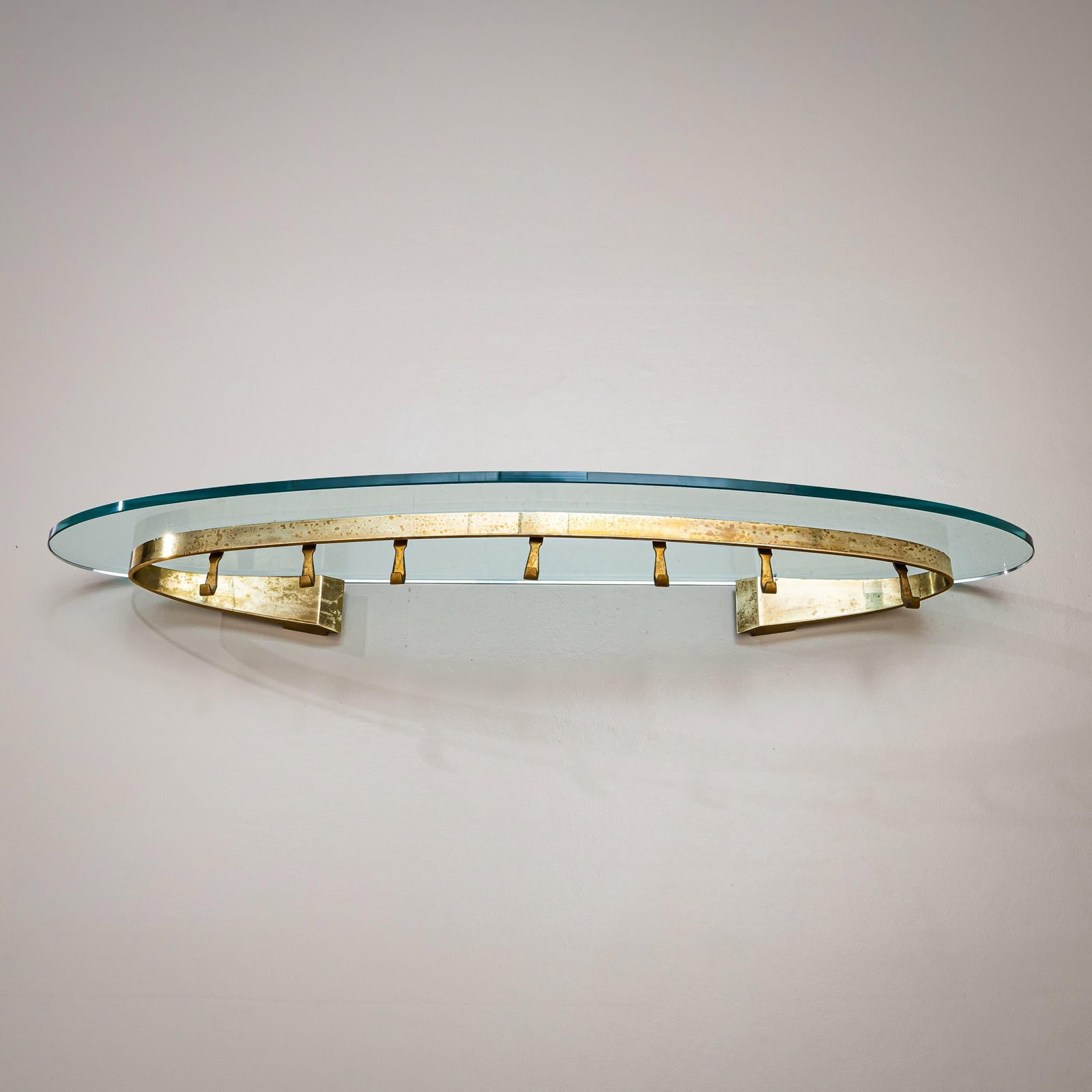 Model 2185 Wall Coat Rack by Max Ingrand for Fontana Arte, Italy, circa 1955 - 5