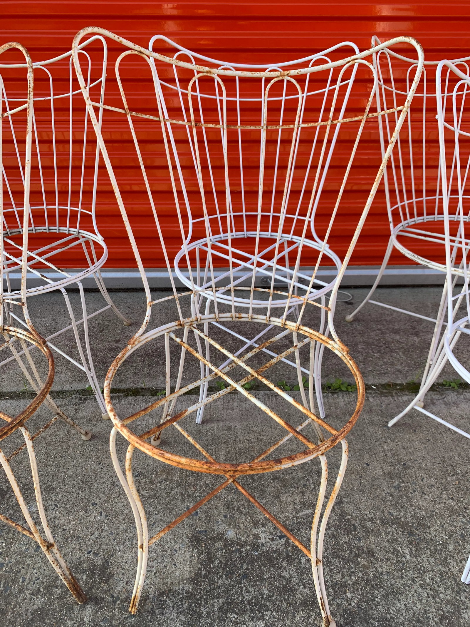 Mid Century Homecrest Wire Patio Dining Chairs - Set of 6 - 6