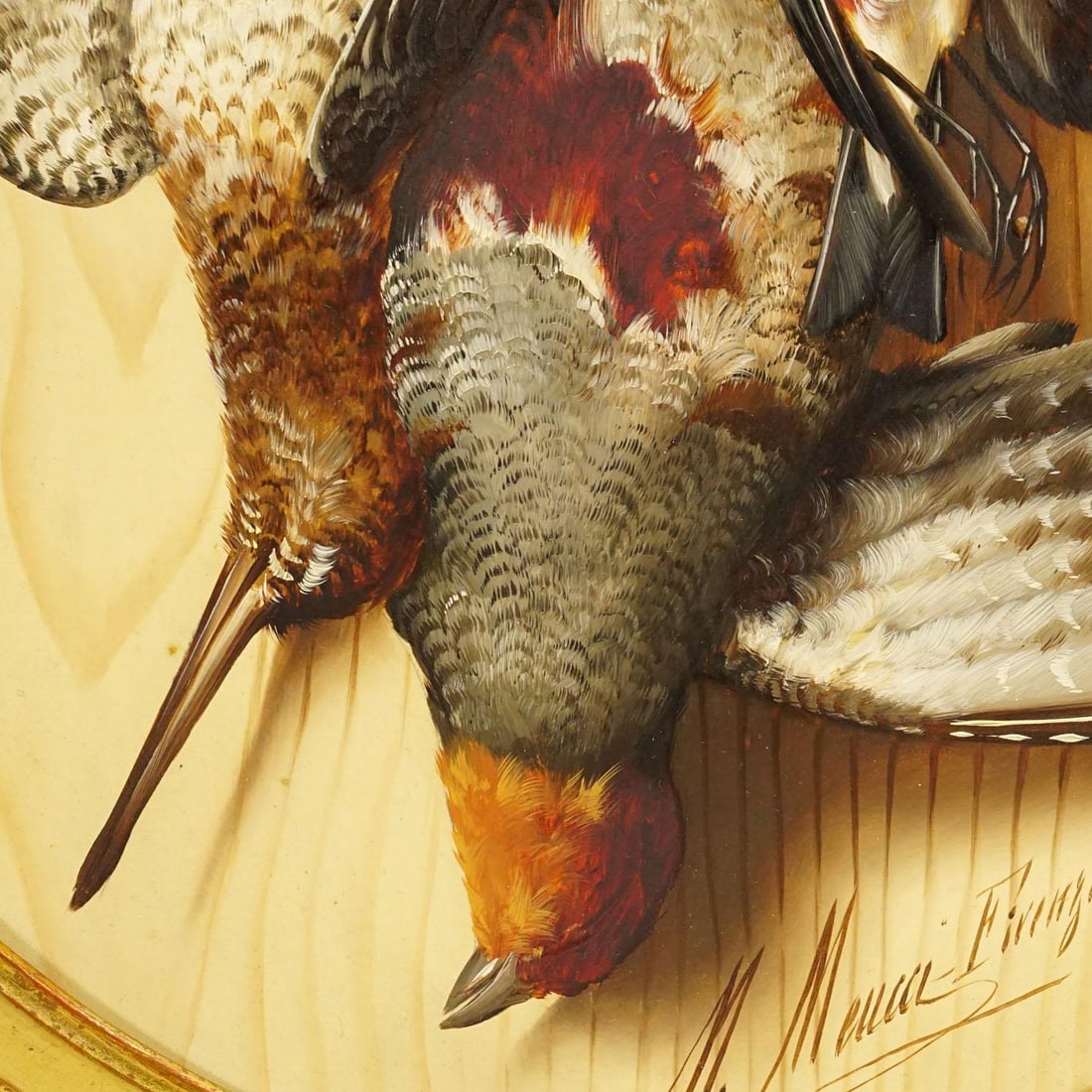 Antique Trompe l'Oeil Painting by Micheangelo Meucci, Florence 1867 - 3