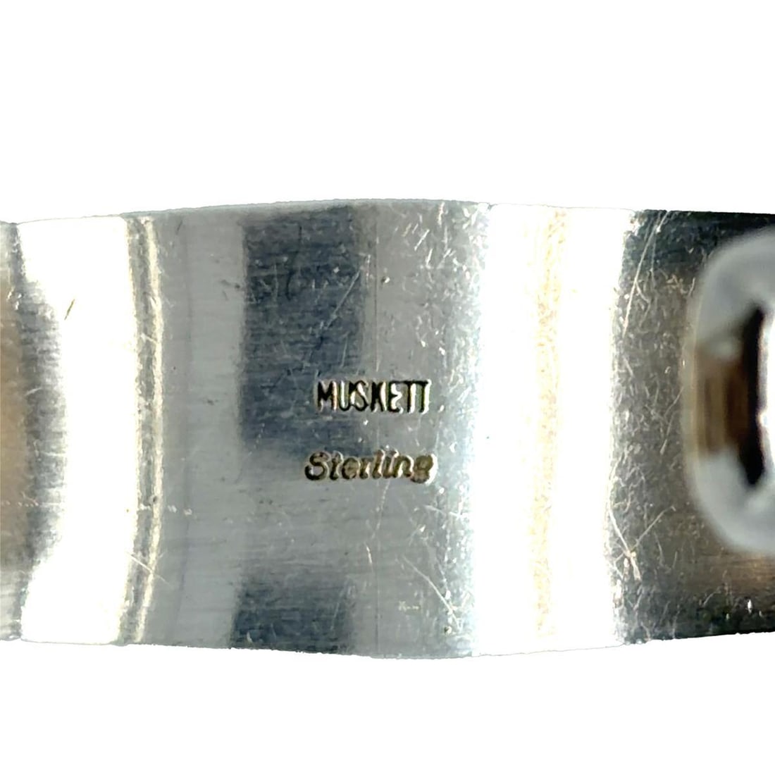 Wayne Muskett Navajo Inlaid Silver Bracelet - 5