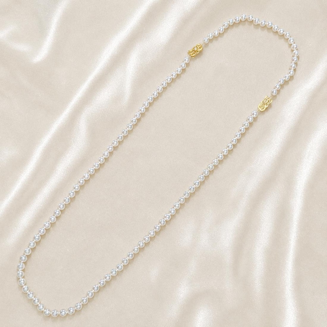 Mikimoto Akoya Pearl Necklace & Bracelet - 3