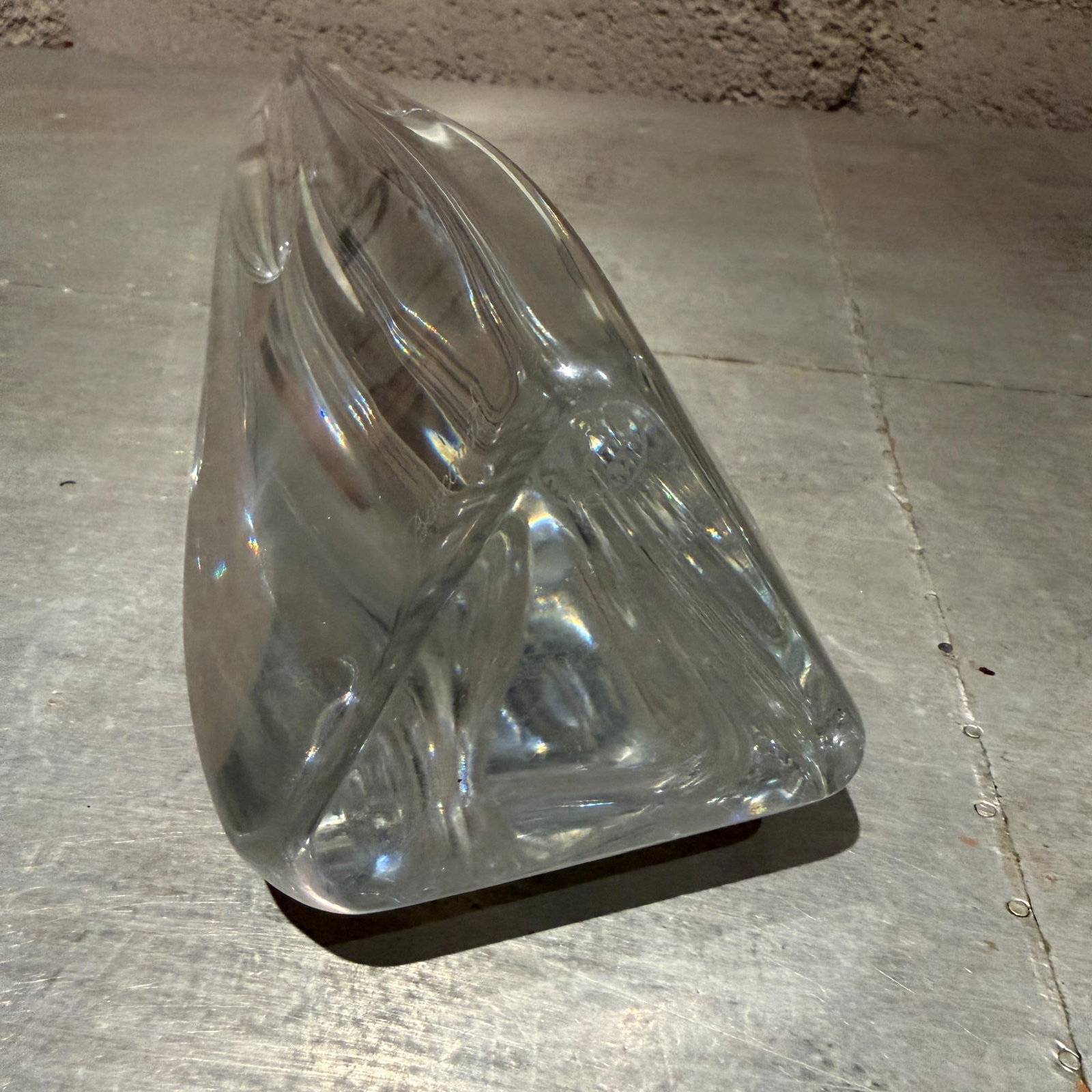 Mid-Century Modern Baccarat "Rose" Faceted Crystal Bud Vase - 12